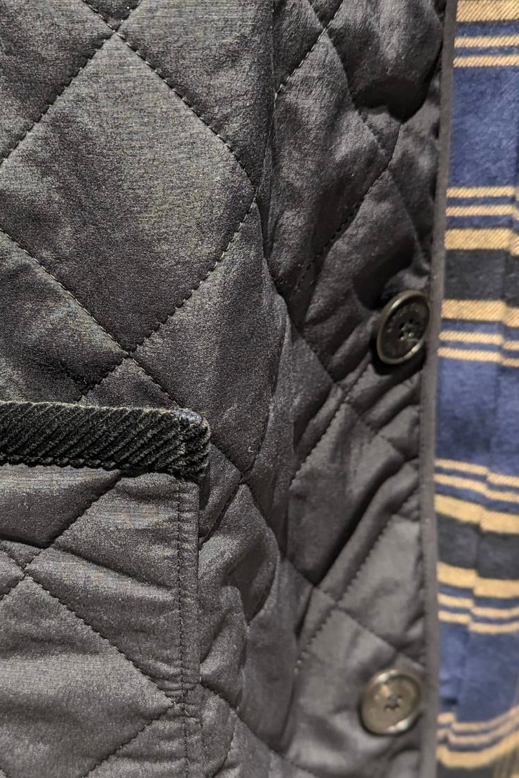 Quilted Jacket -Check-Unisex