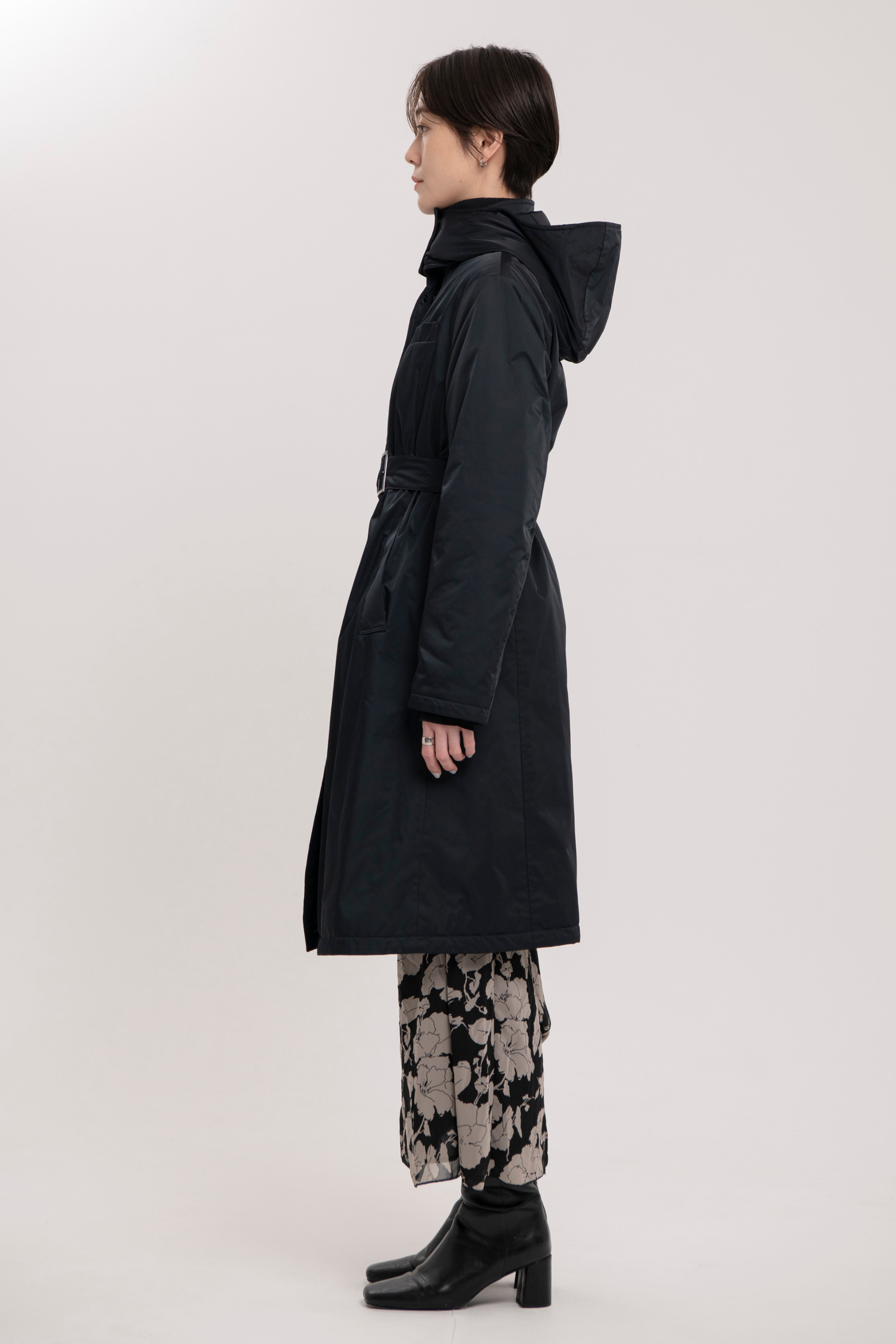 ウエストマークパーカーコート-Women