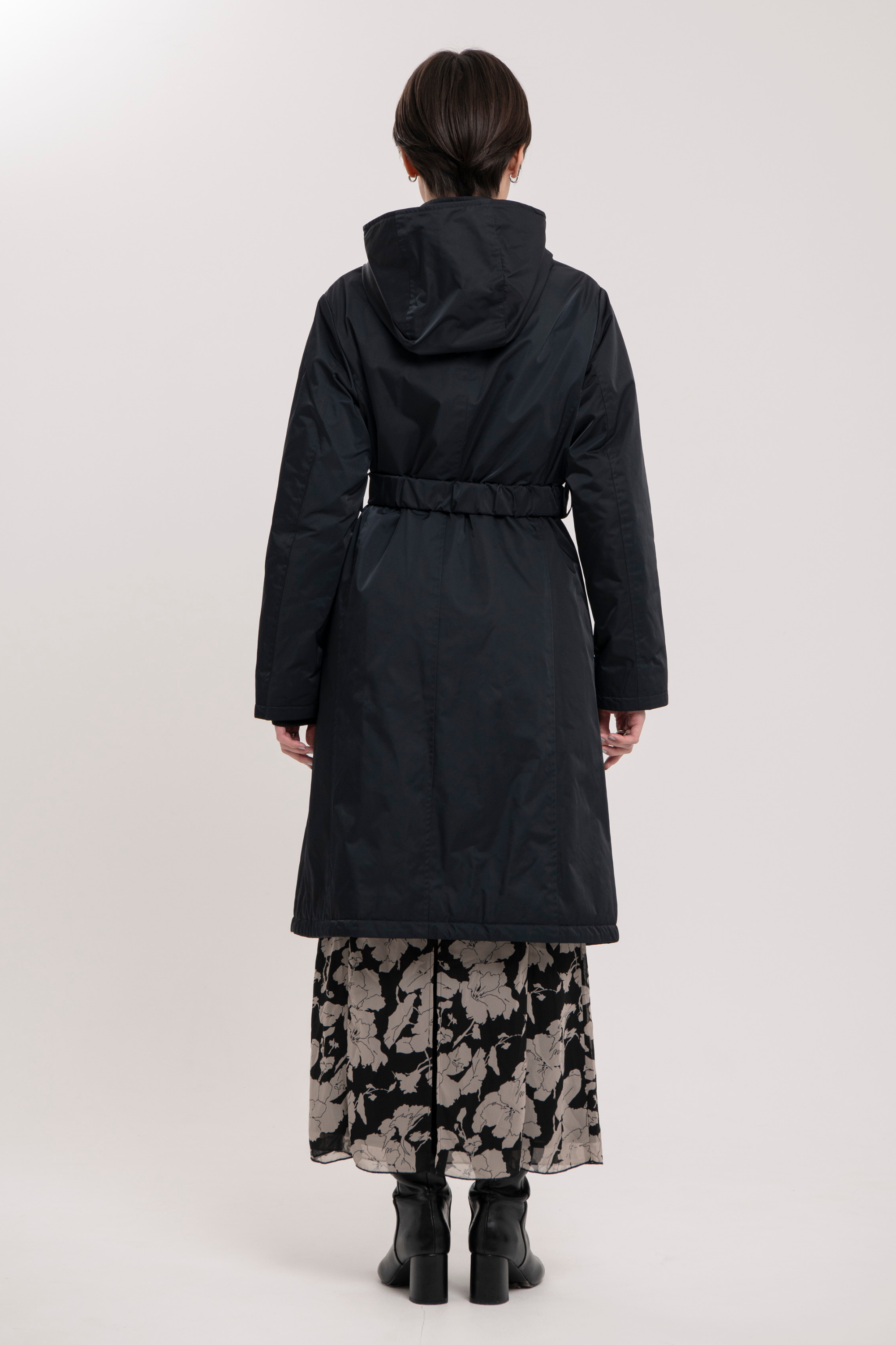 ウエストマークパーカーコート-Women