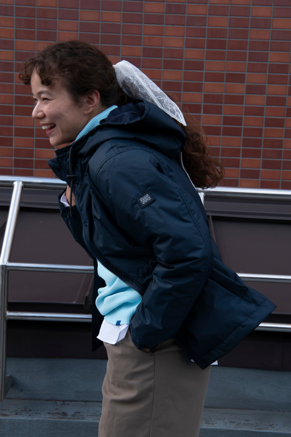 Kapok Down Hooded Jacket-Women’s