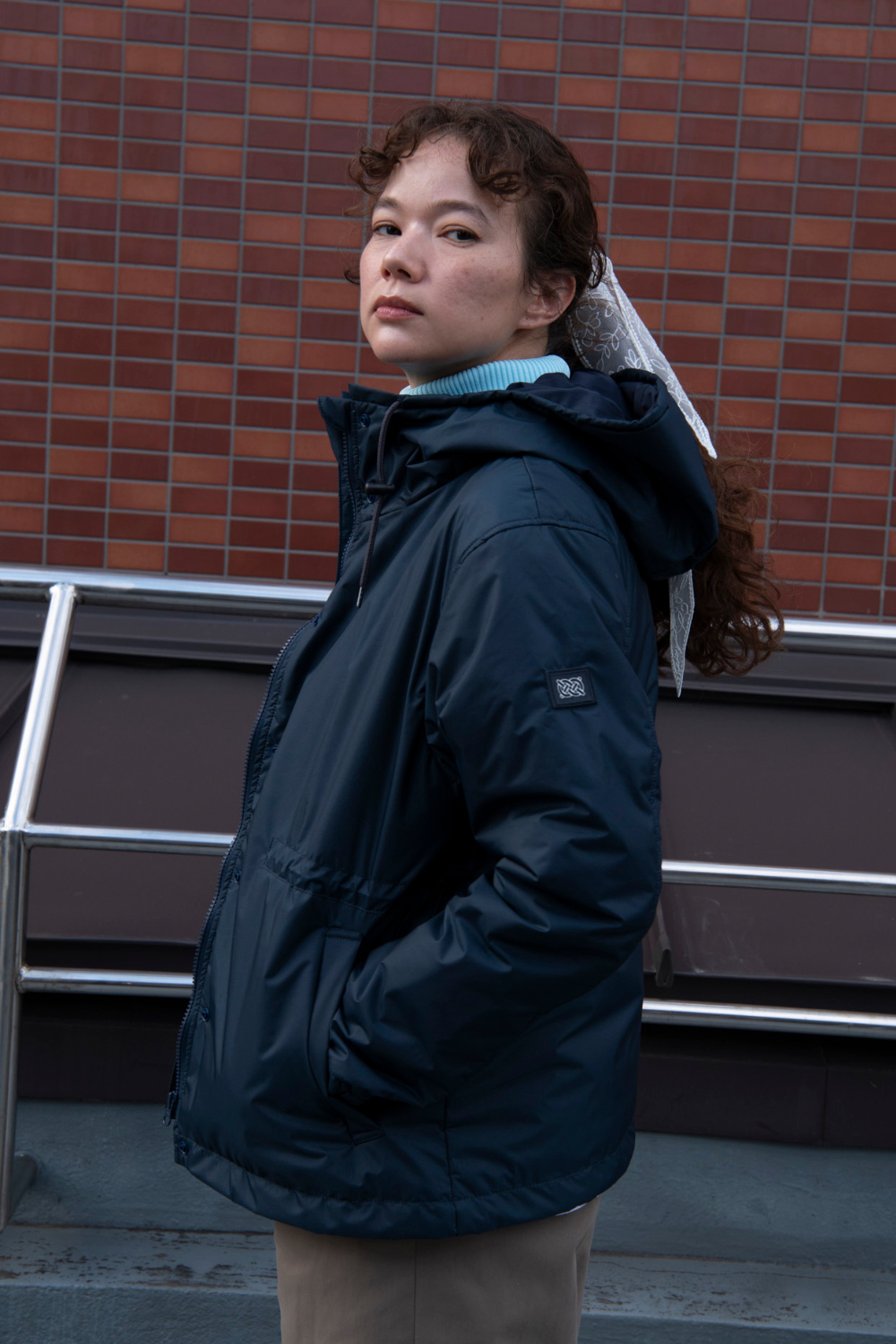 Kapok Down Hooded Jacket-Women’s
