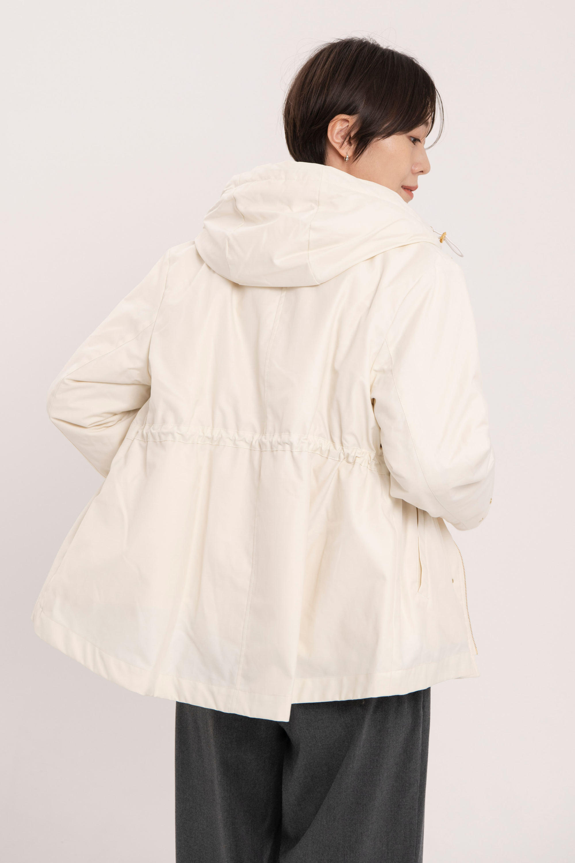 Collarless Trench-Women