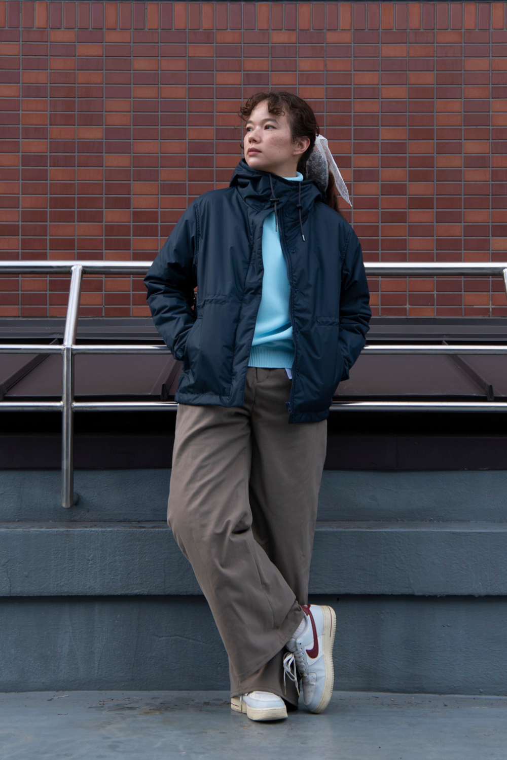 Kapok Down Hooded Jacket-Women’s
