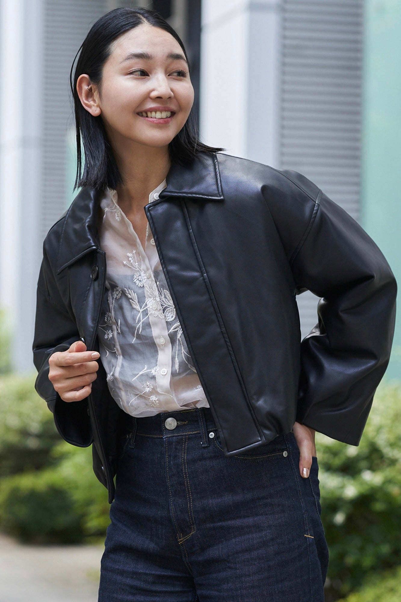 Collarless Trench-Women