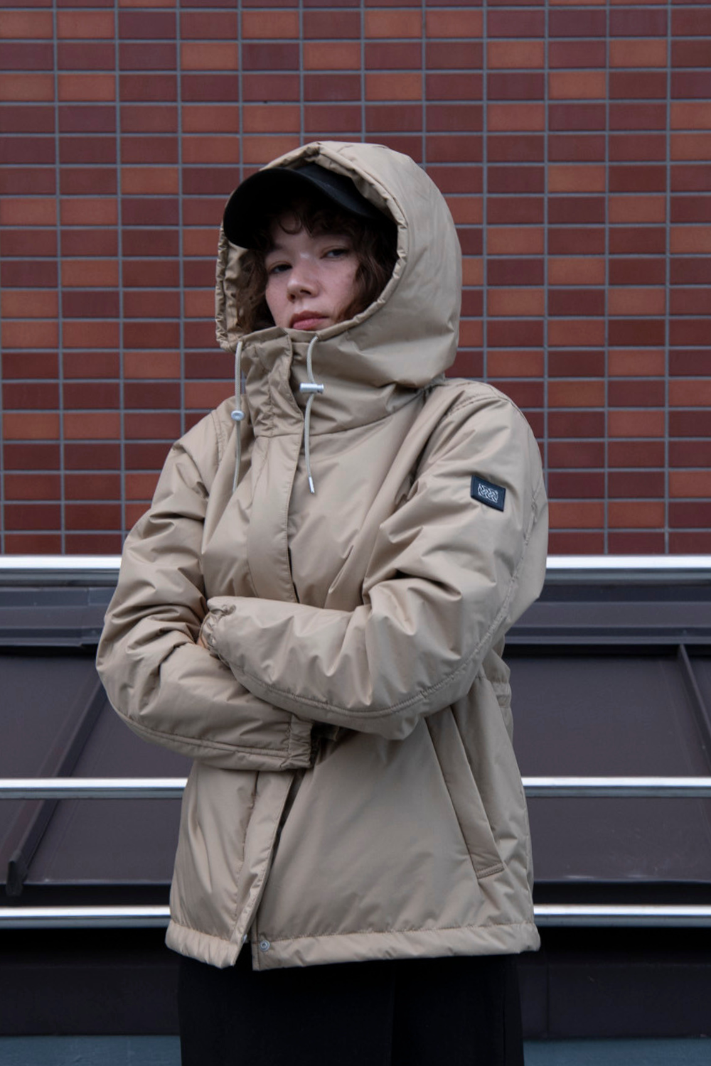 Kapok Down Hooded Jacket-Women’s