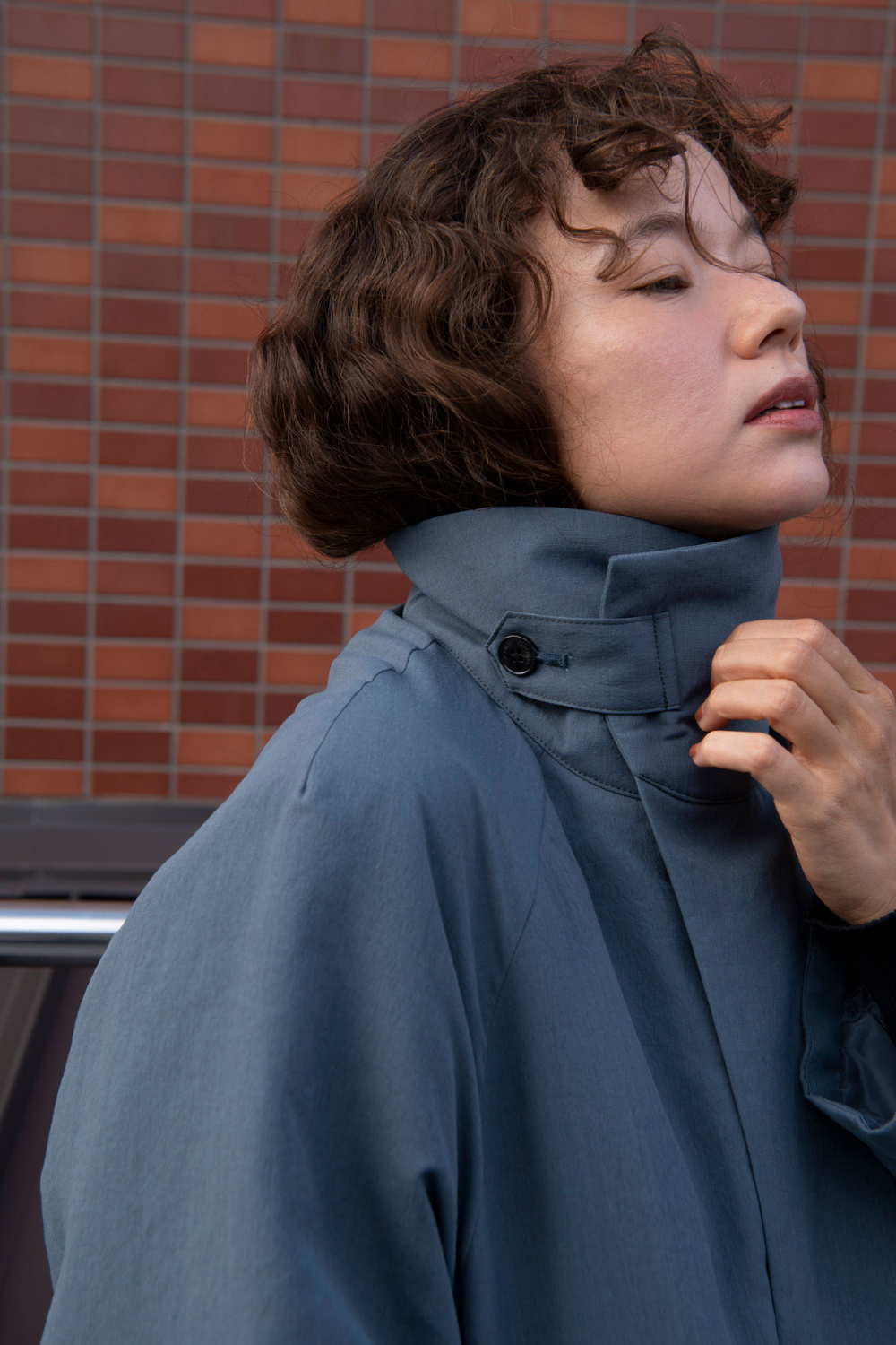 スタンドカラーコート-Unisex