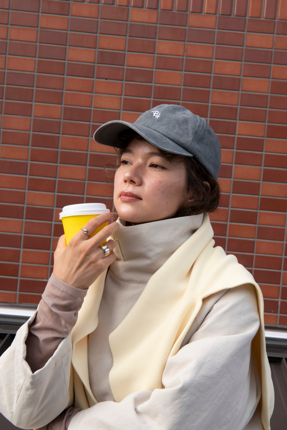 スタンドカラーコート-Unisex