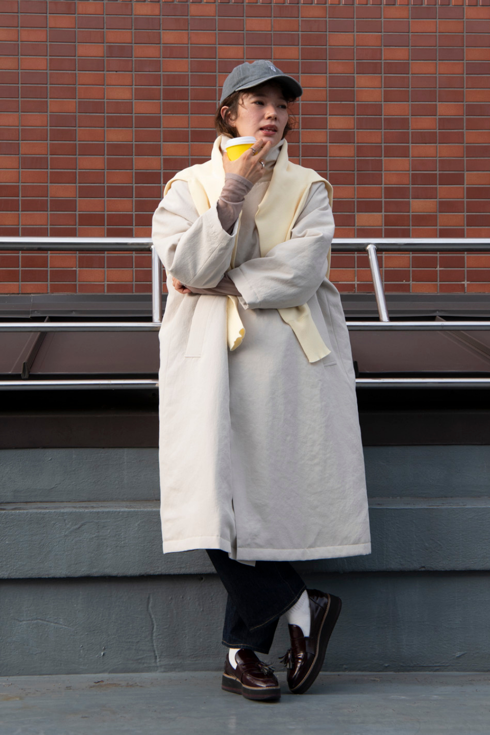 Stand Collar Coat - Unisex