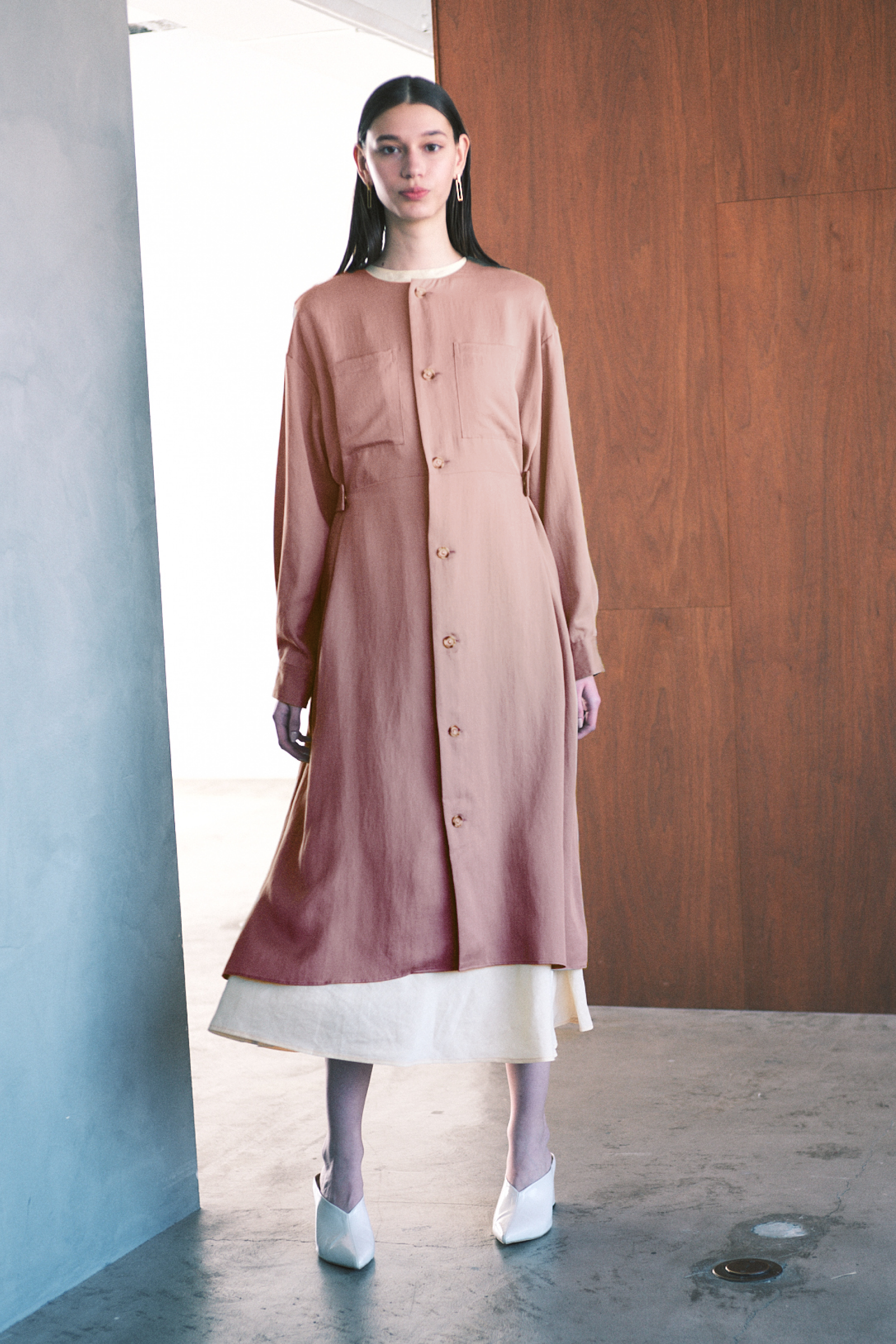 【Women】ガウンワンピース:ロングスリーブ