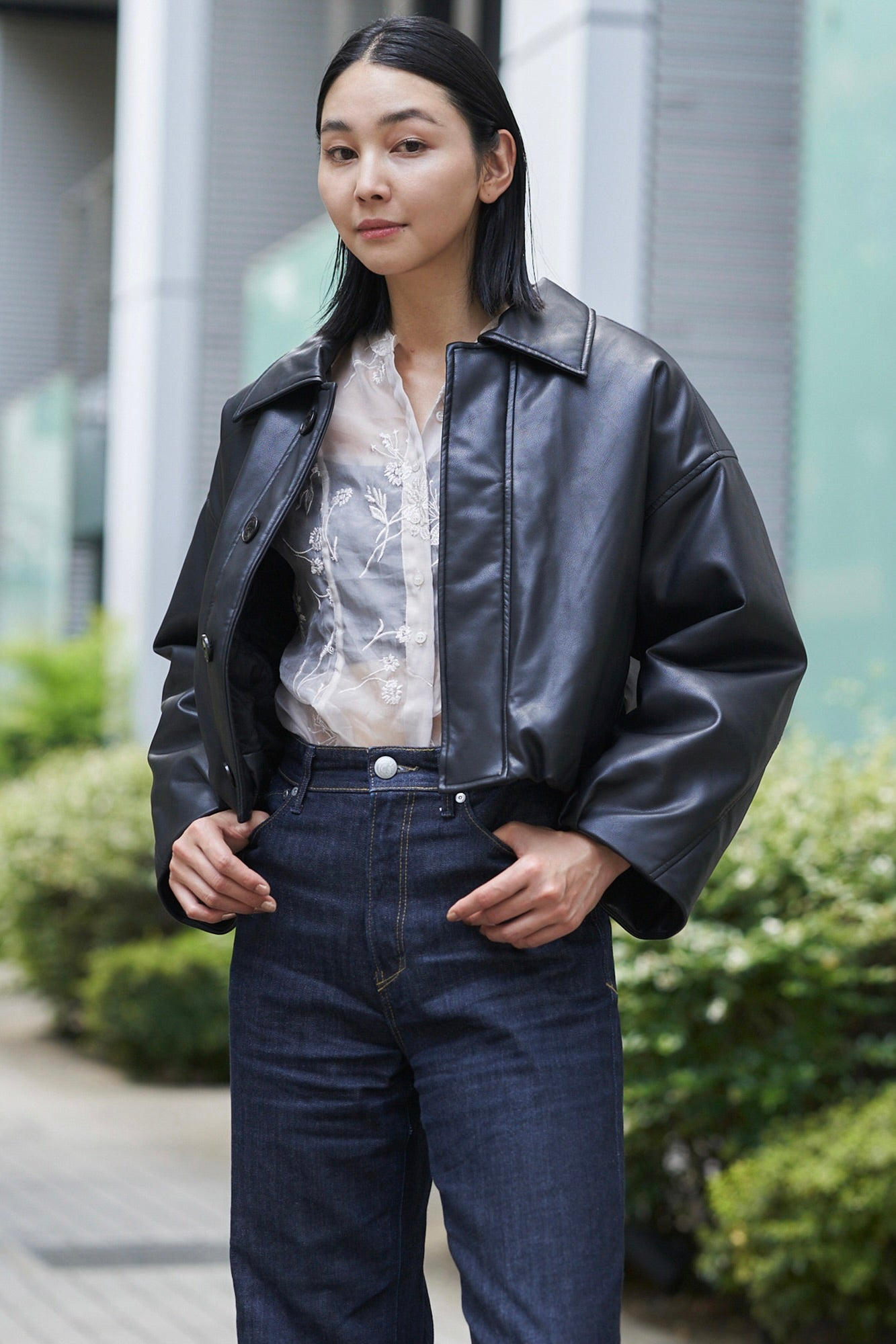 Collarless Trench-Women