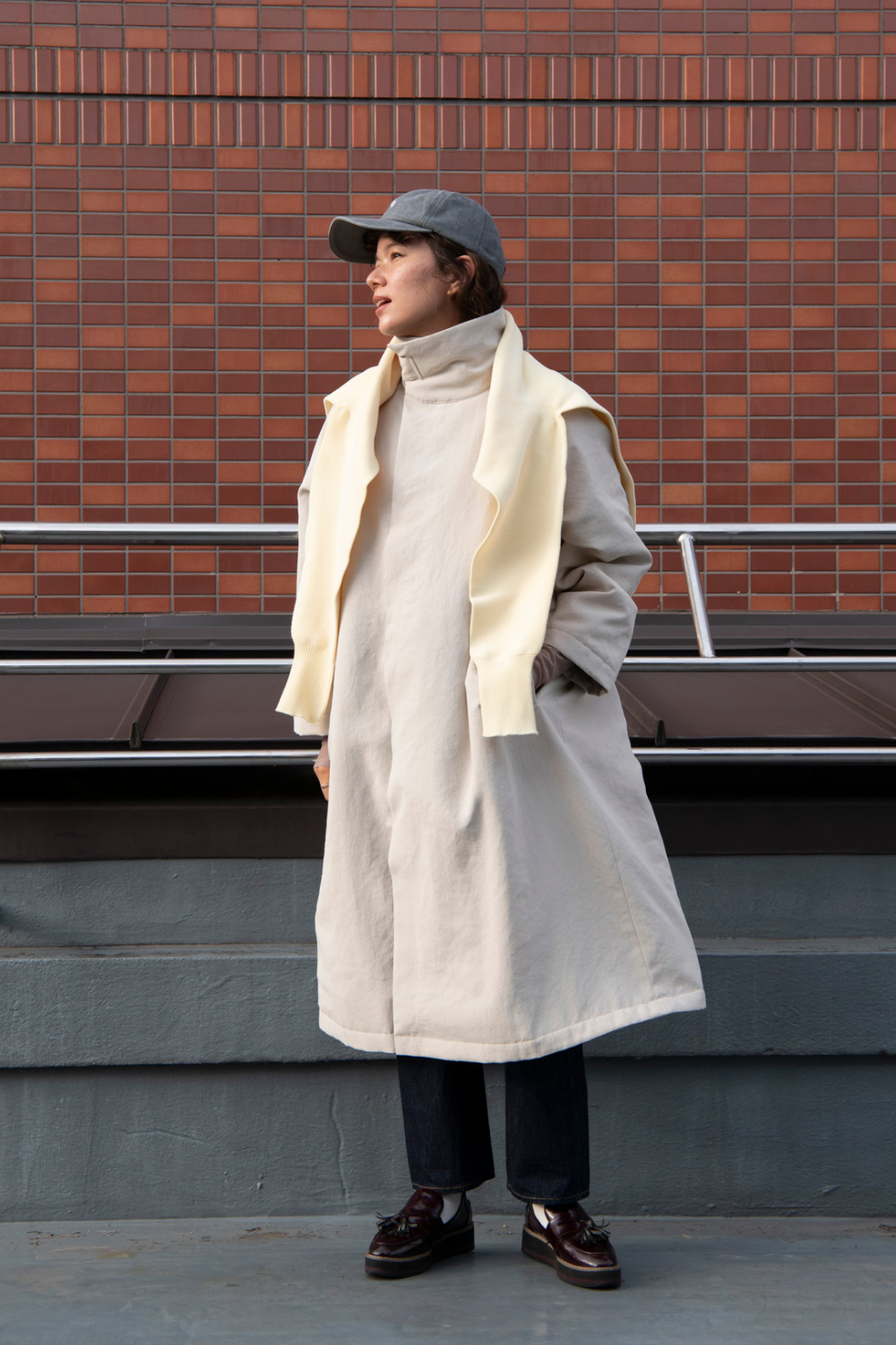 スタンドカラーコート-Unisex【25AW Collection 新色登場】