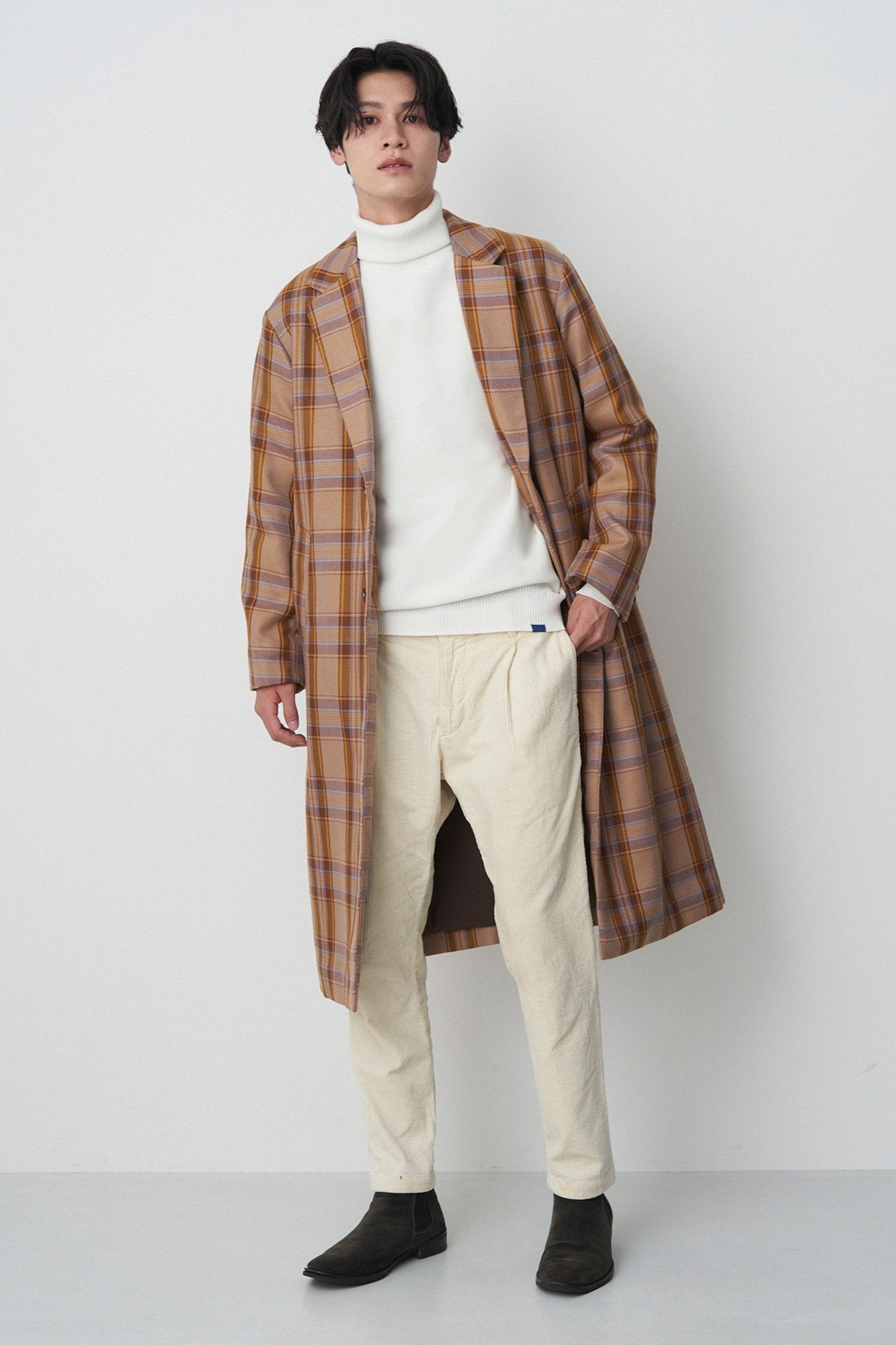 Collarless Trench-Women