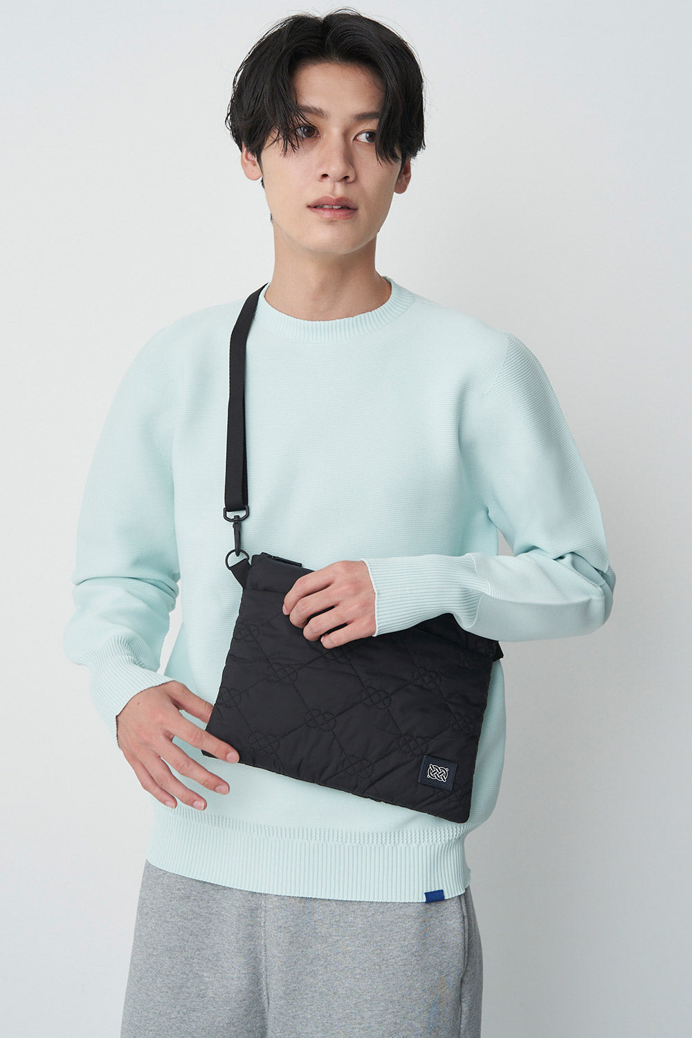 【Unisex】カポックキルトサコッシュ