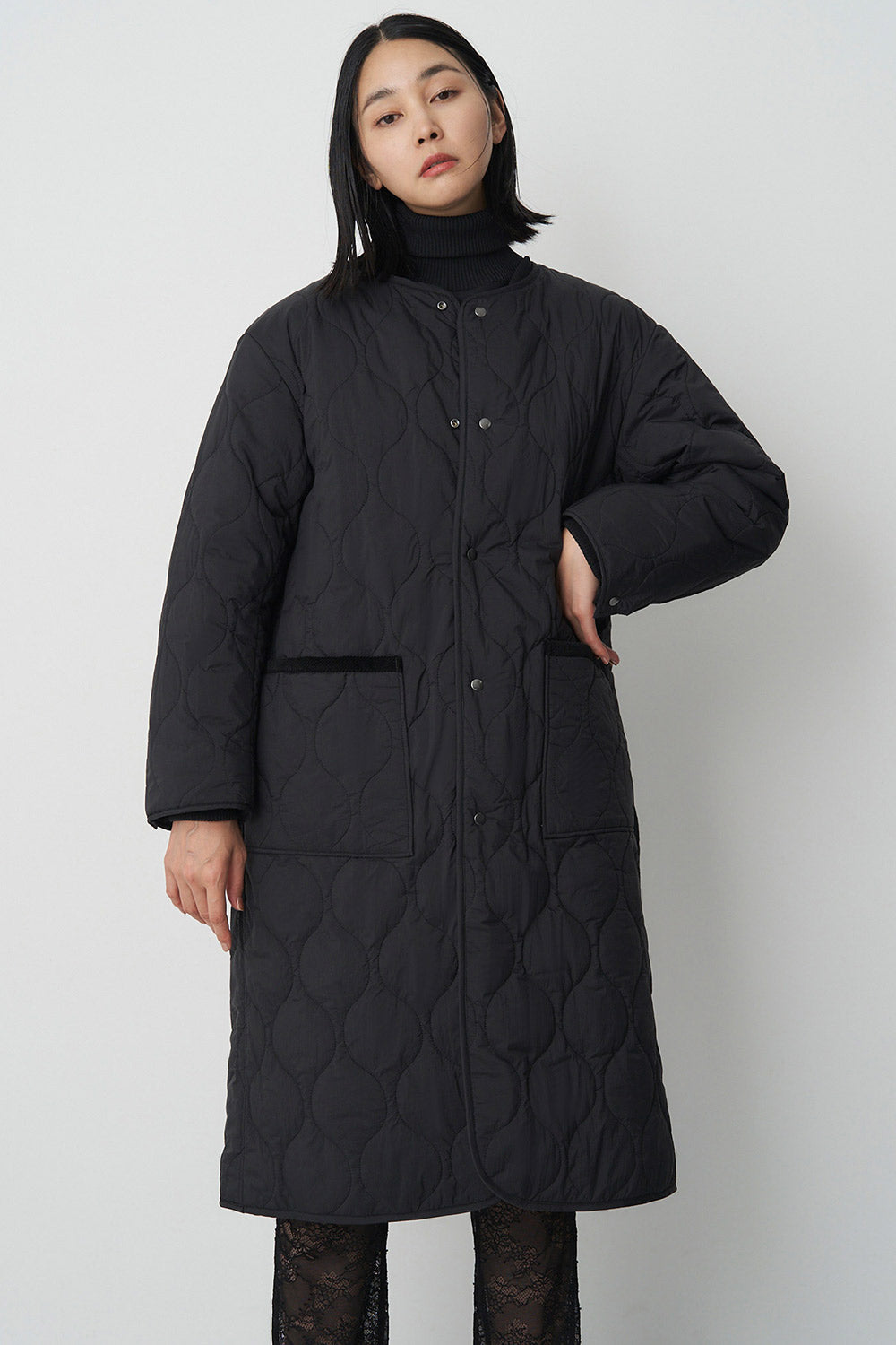 Reversible boa quilted coat - Unisex