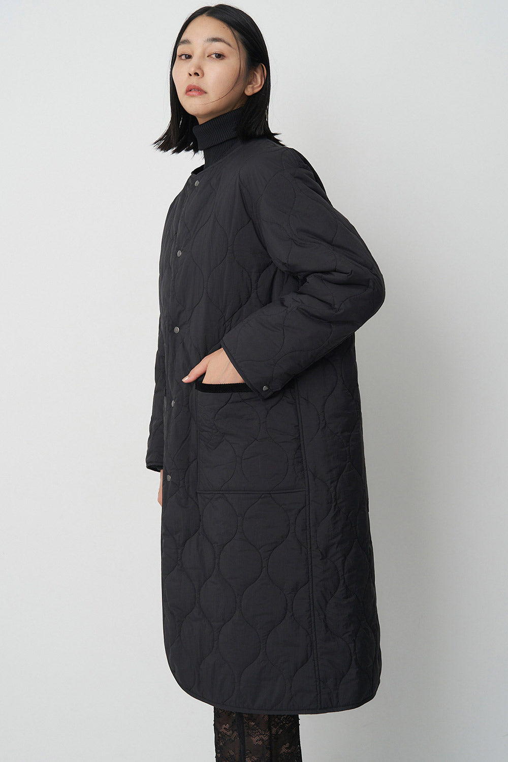 Reversible boa quilted coat - Unisex