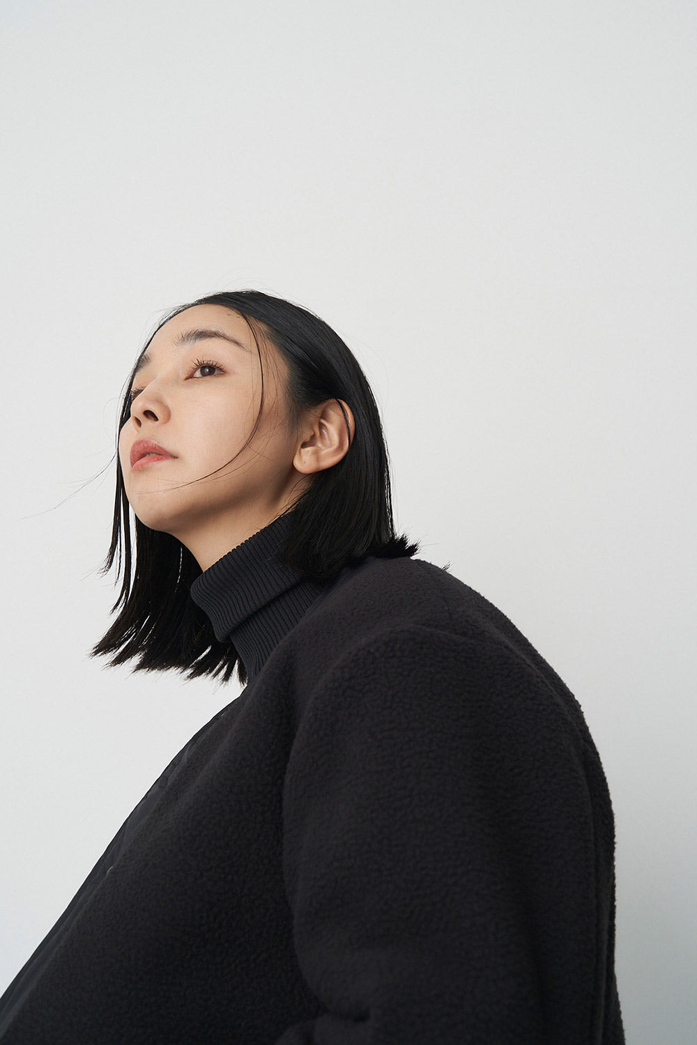 Reversible boa quilted coat - Unisex