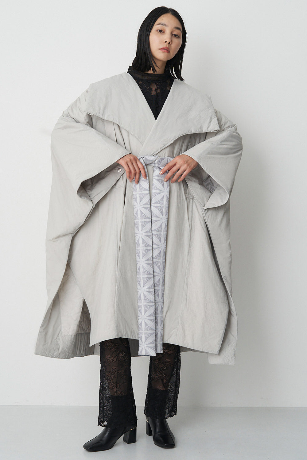 Kimono Poncho Coat -Ume- ナンバリングVer. Unisex【抽選商品:お届け11月中旬を予定】