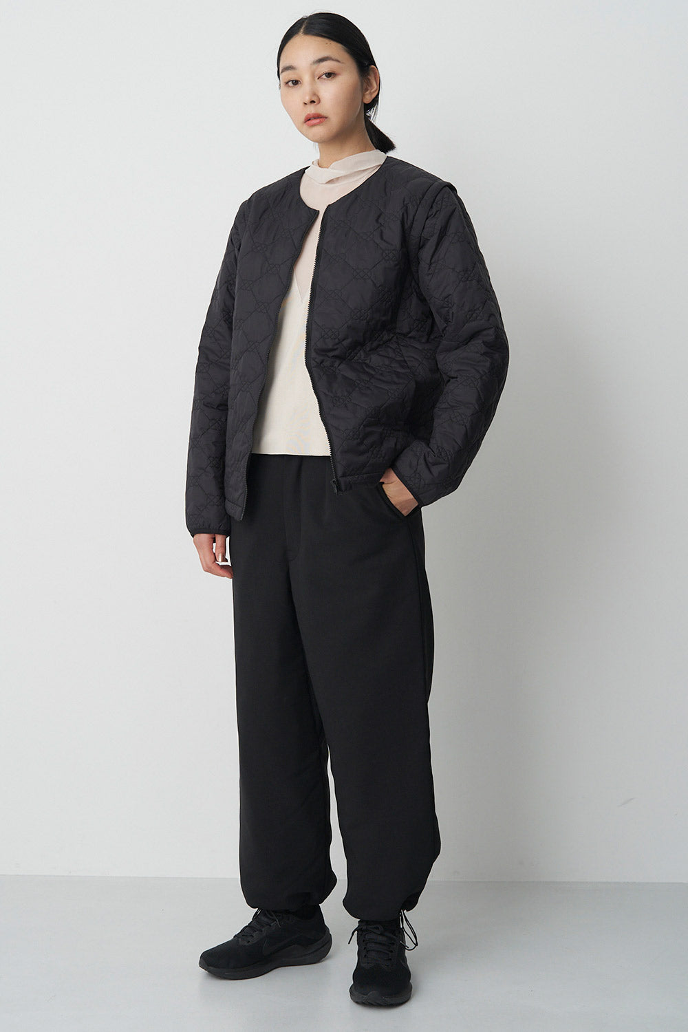 Collarless Trench-Women