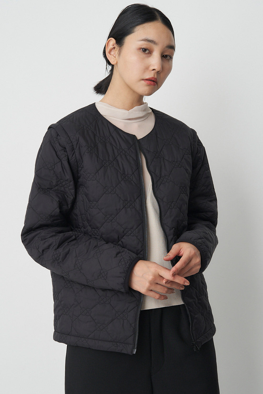 Collarless Trench-Women
