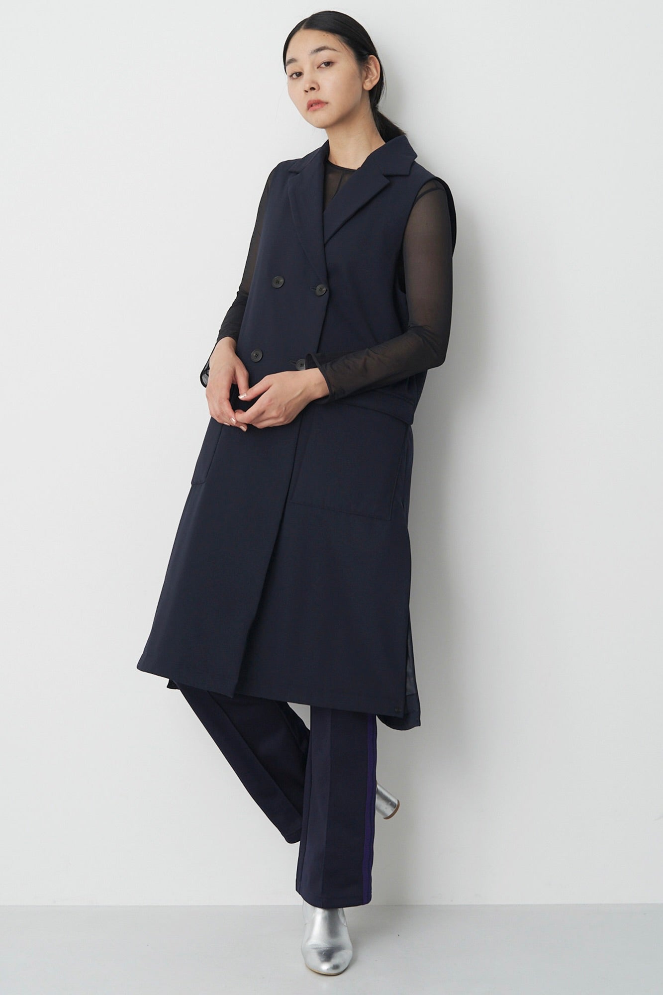 ロングベスト-Women
