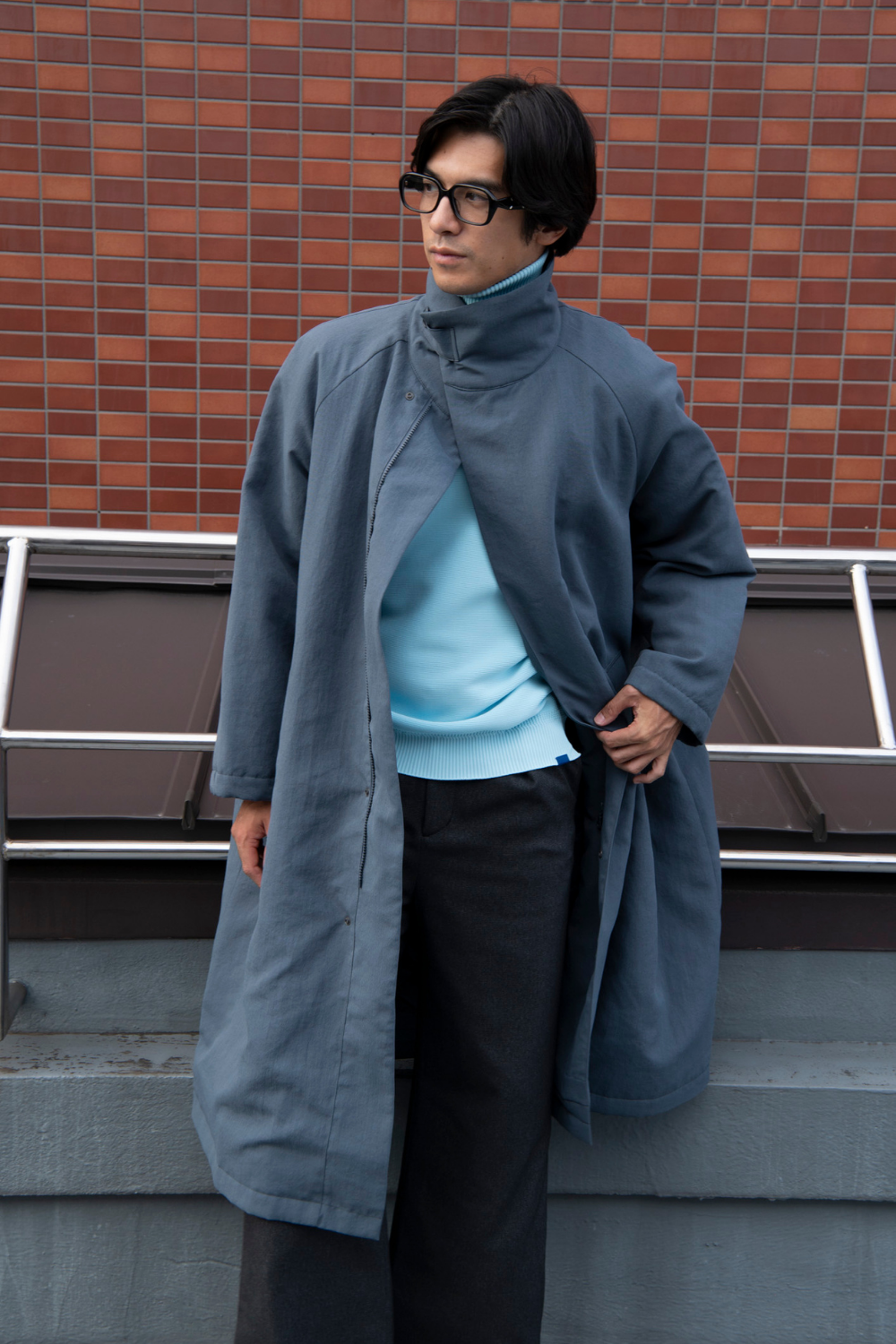 スタンドカラーコート-Unisex【新色追加】