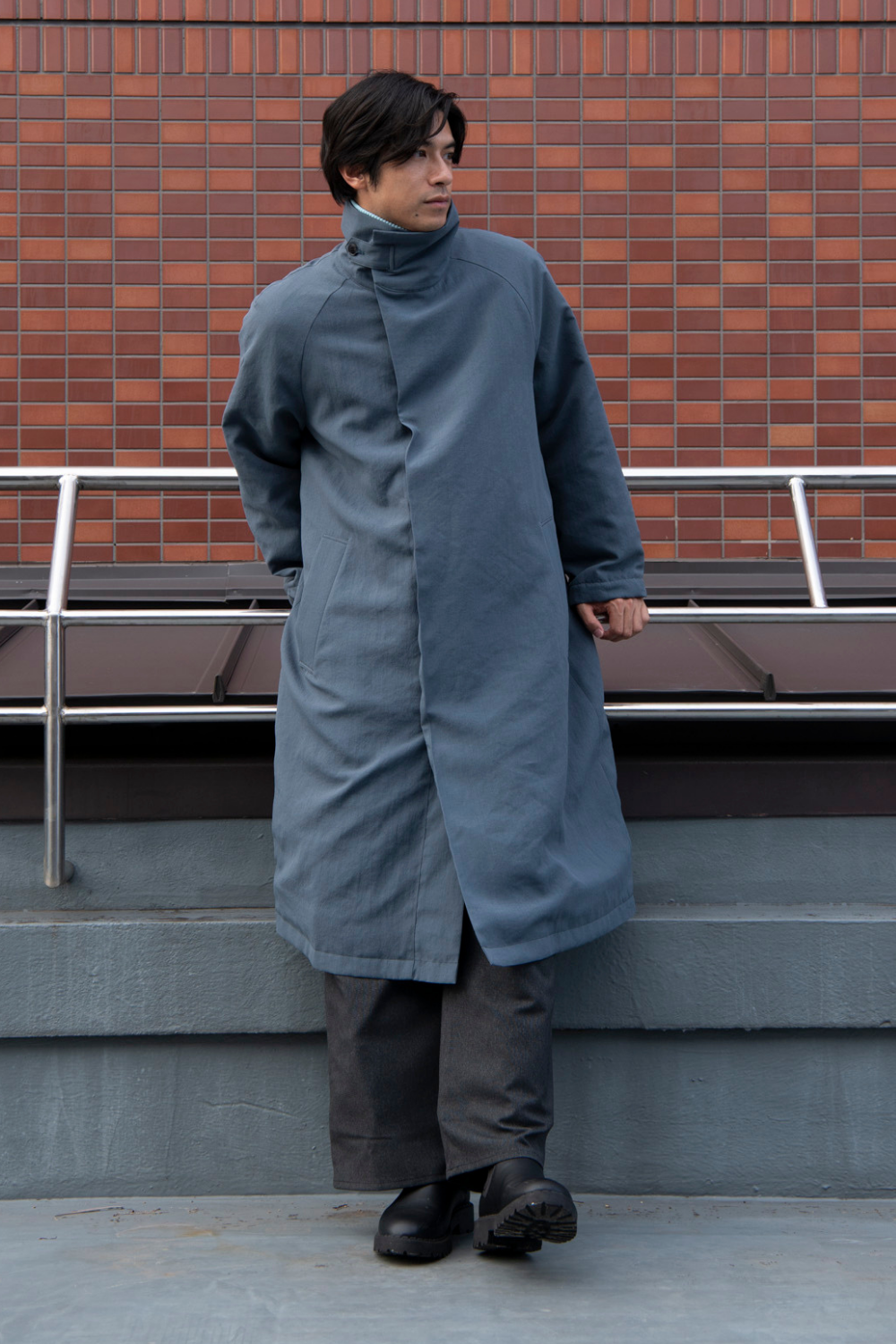 スタンドカラーコート-Unisex【新色追加】