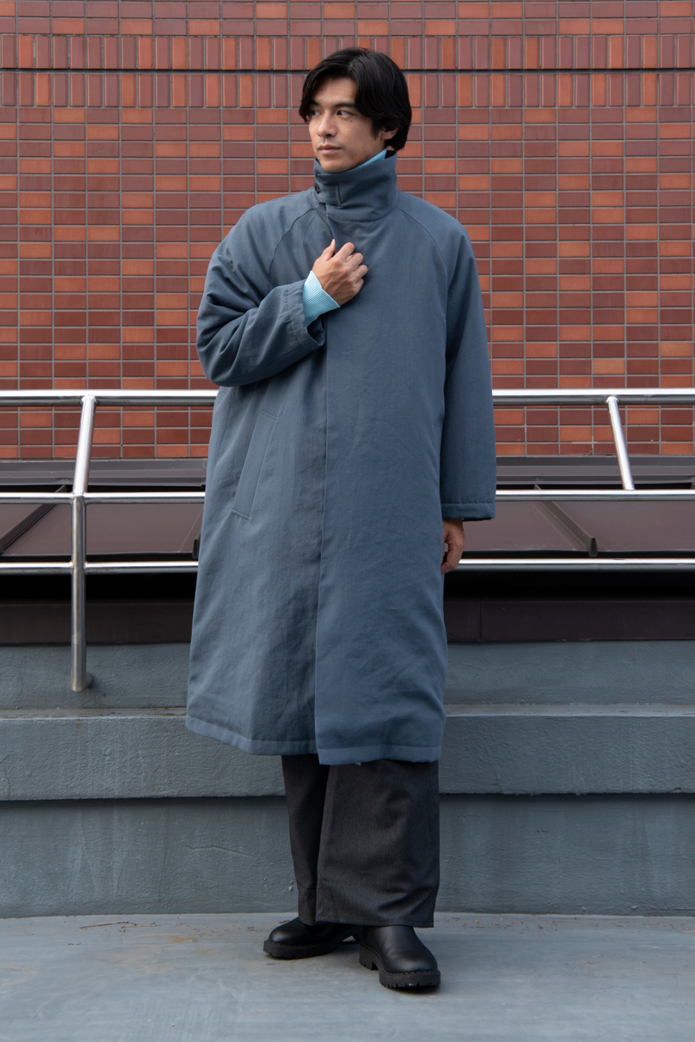 スタンドカラーコート-Unisex【25AW Collection 新色登場】