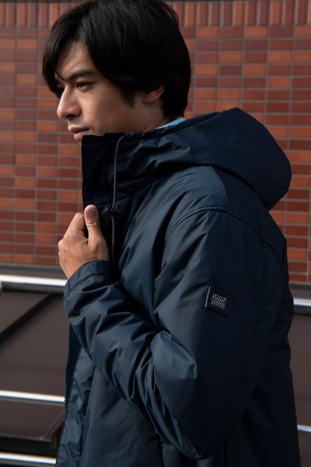 Kapok Down Hooded Jacket-Men’s