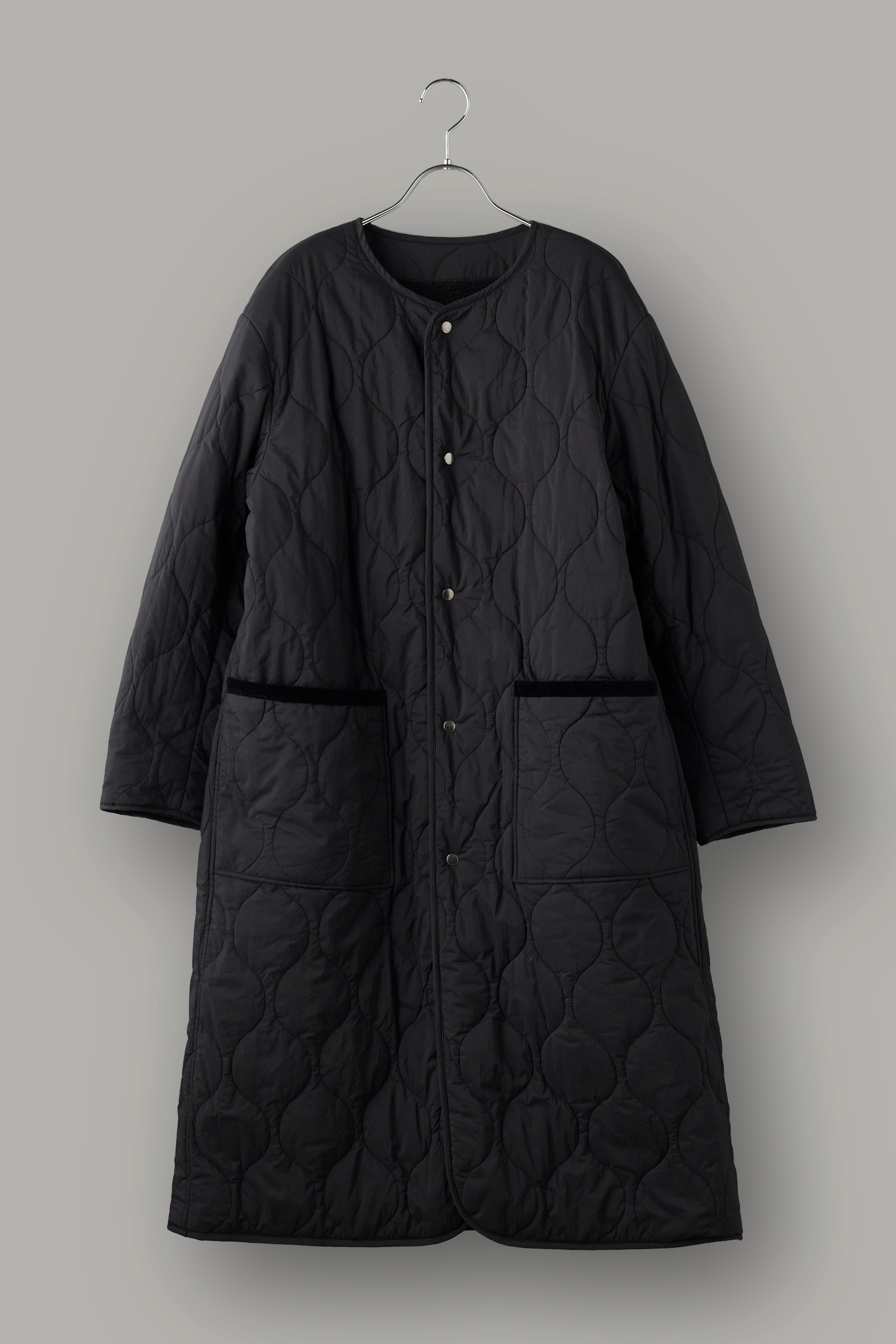 Reversible boa quilted coat - Unisex