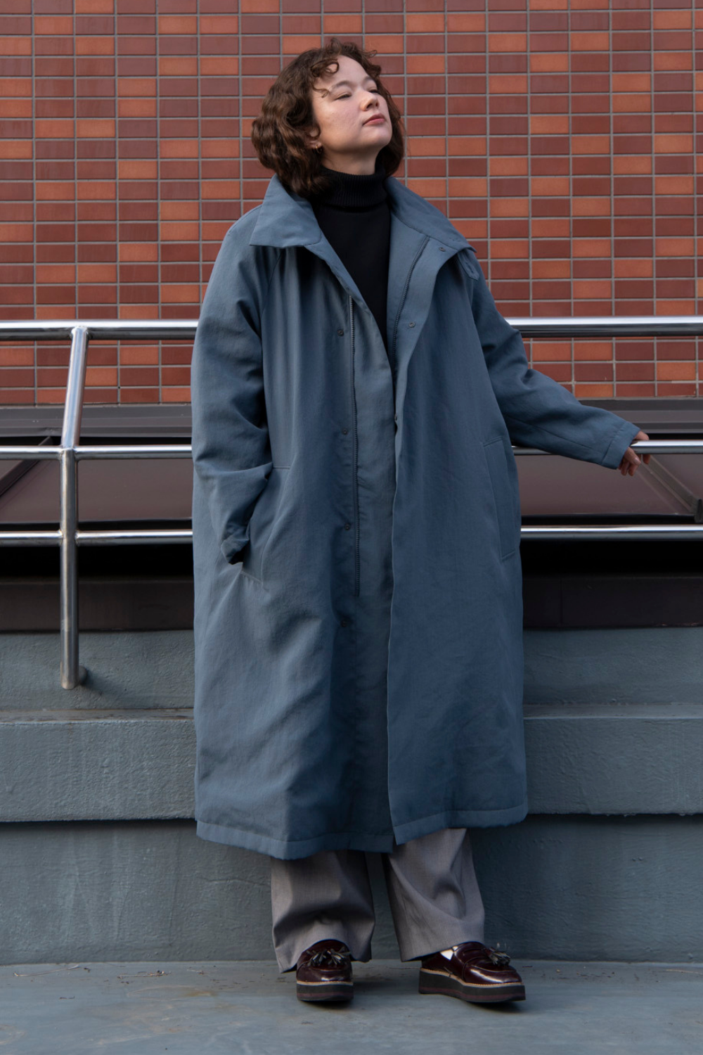 スタンドカラーコート-Unisex【新色追加】