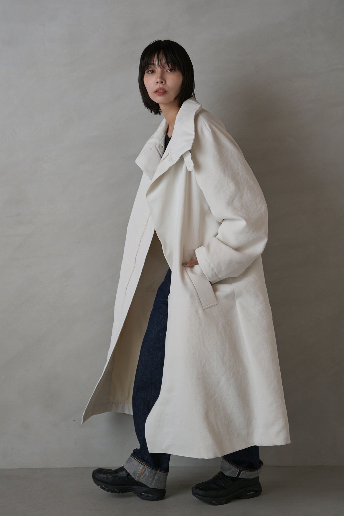 Stand Collar Coat — Unisex