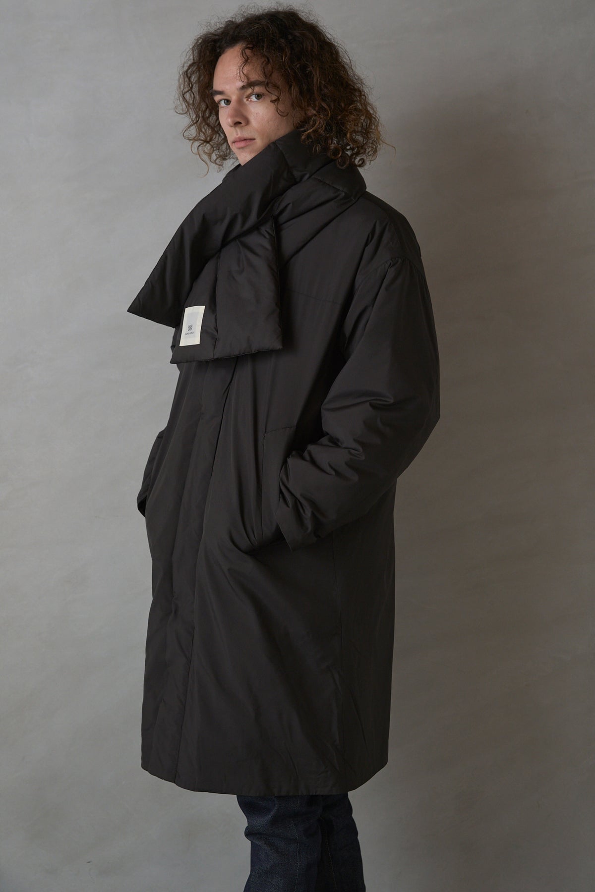 Kapok Down Hooded Jacket-Men’s