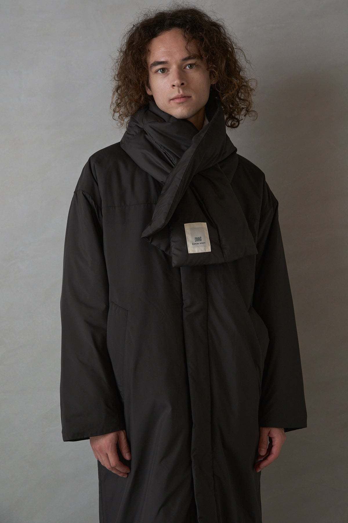 Kapok Down Hooded Jacket-Men’s