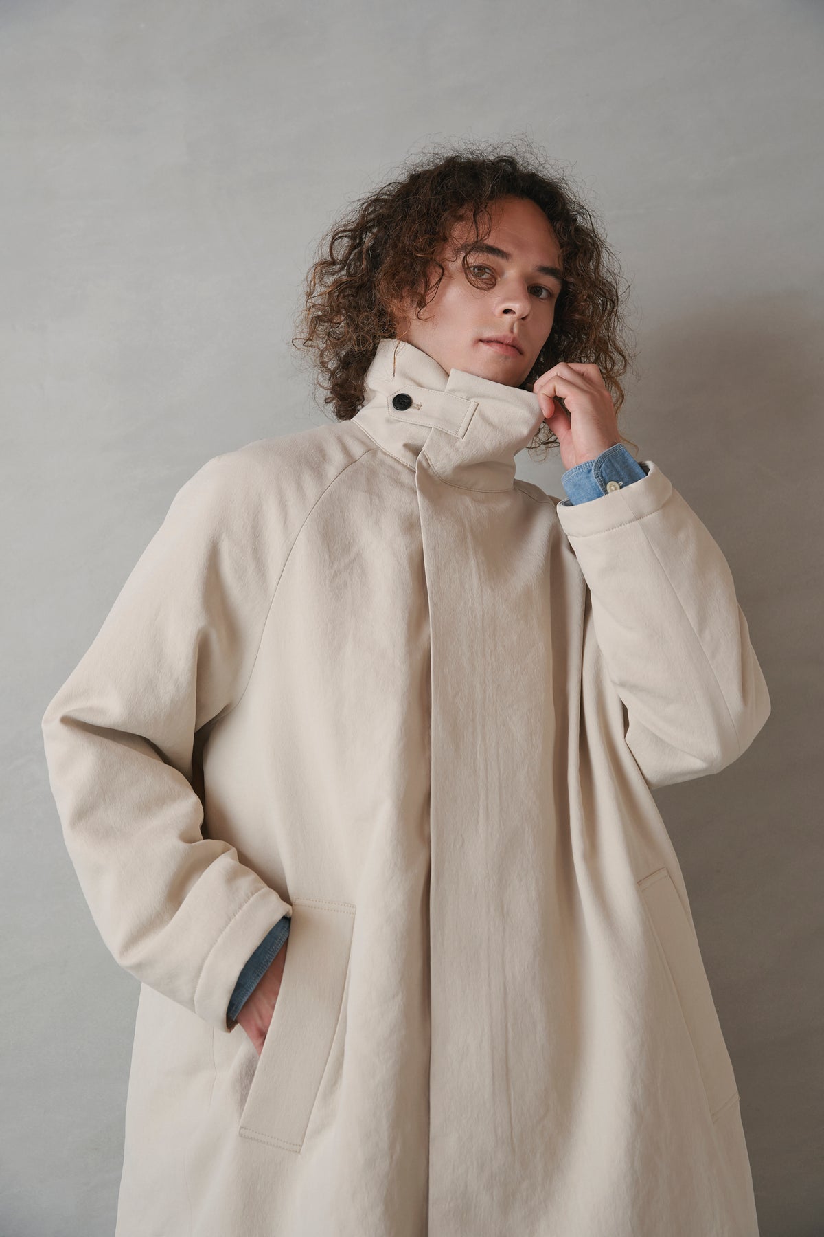 Stand Collar Coat — Unisex