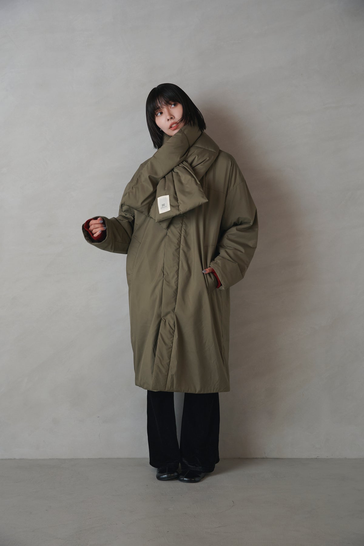 Kapok Down Hooded Jacket-Men’s