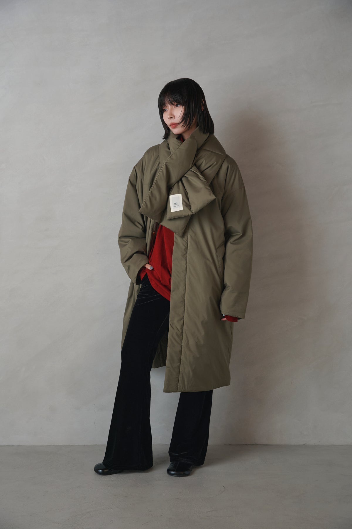 Kapok Down Hooded Jacket-Men’s