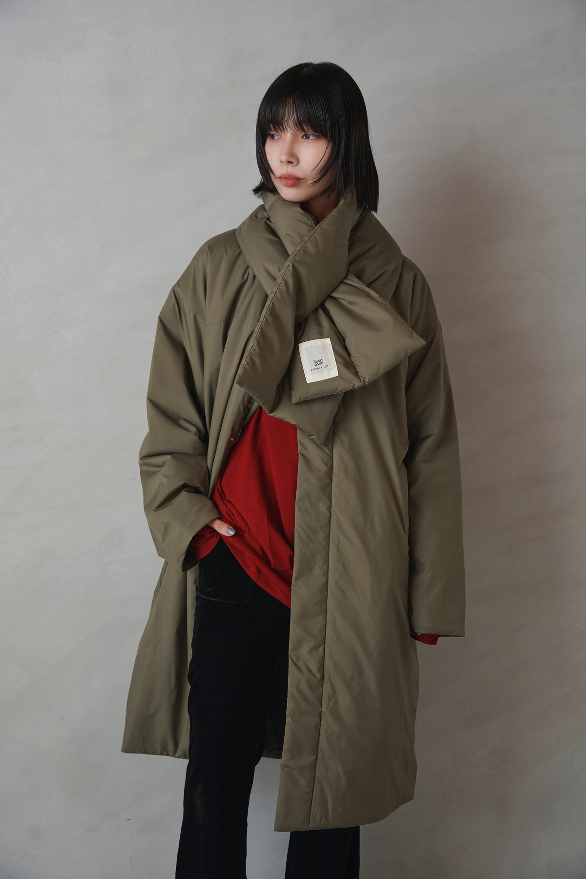 Kapok Down Hooded Jacket-Men’s