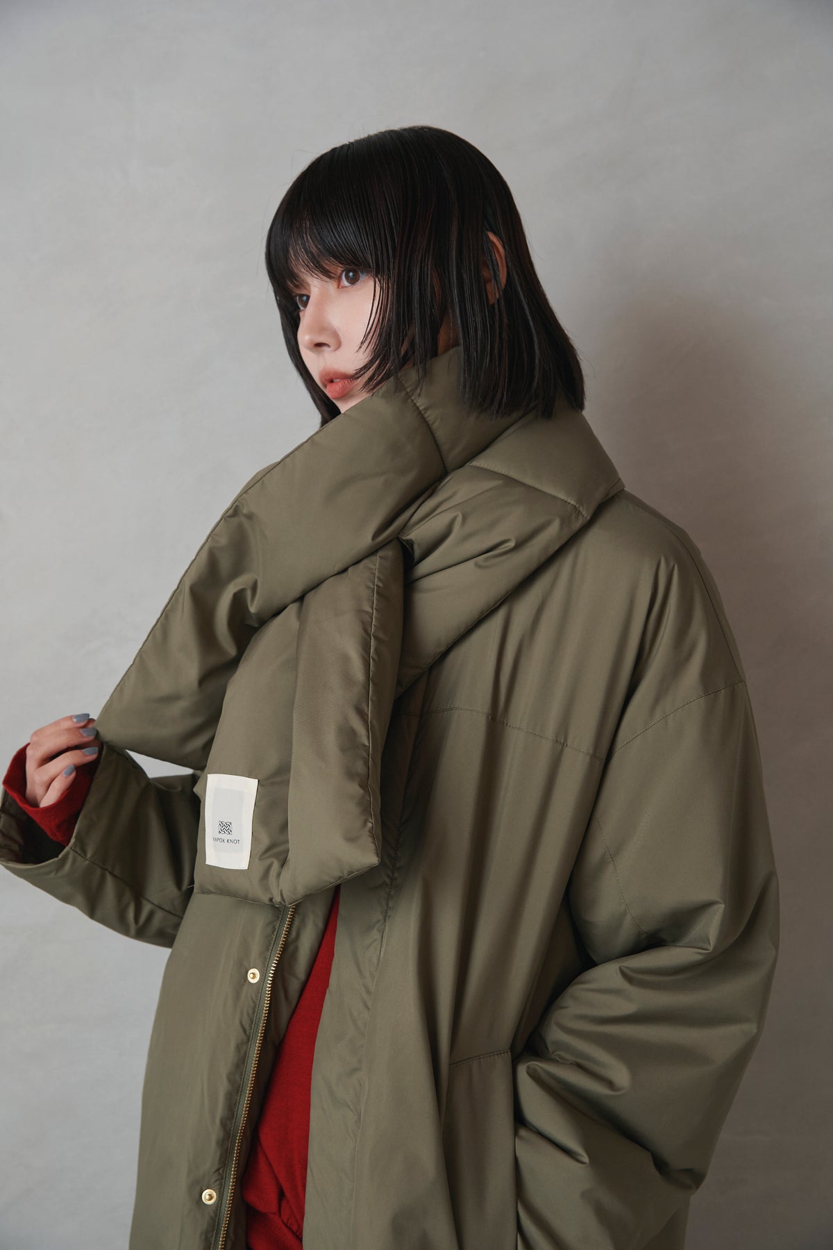 Kapok Down Hooded Jacket-Men’s
