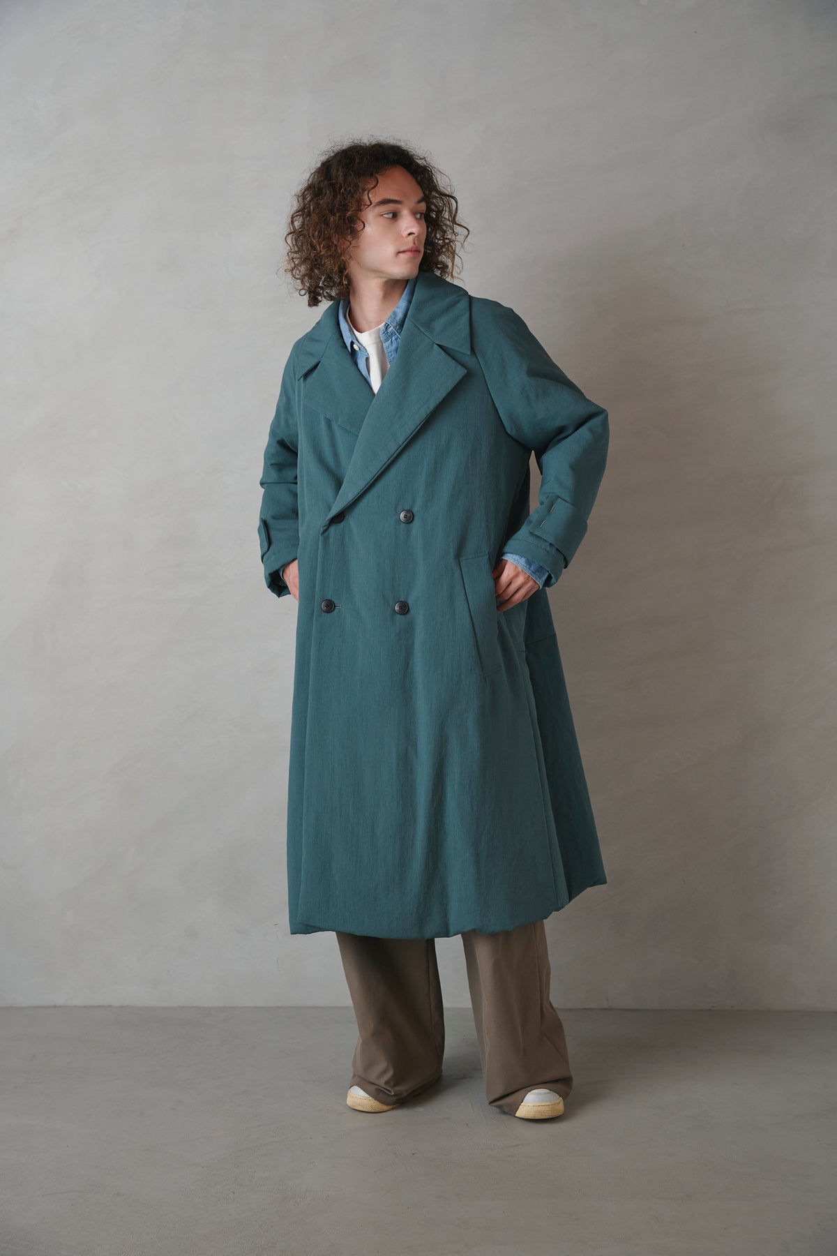 Oversized Raglan Coat - Unisex