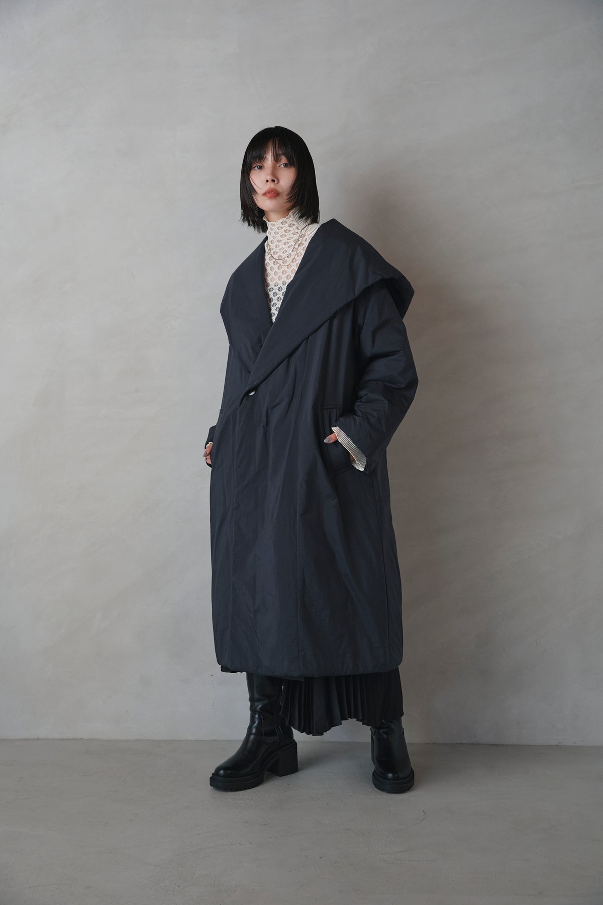 フードガウンコート-Unisex