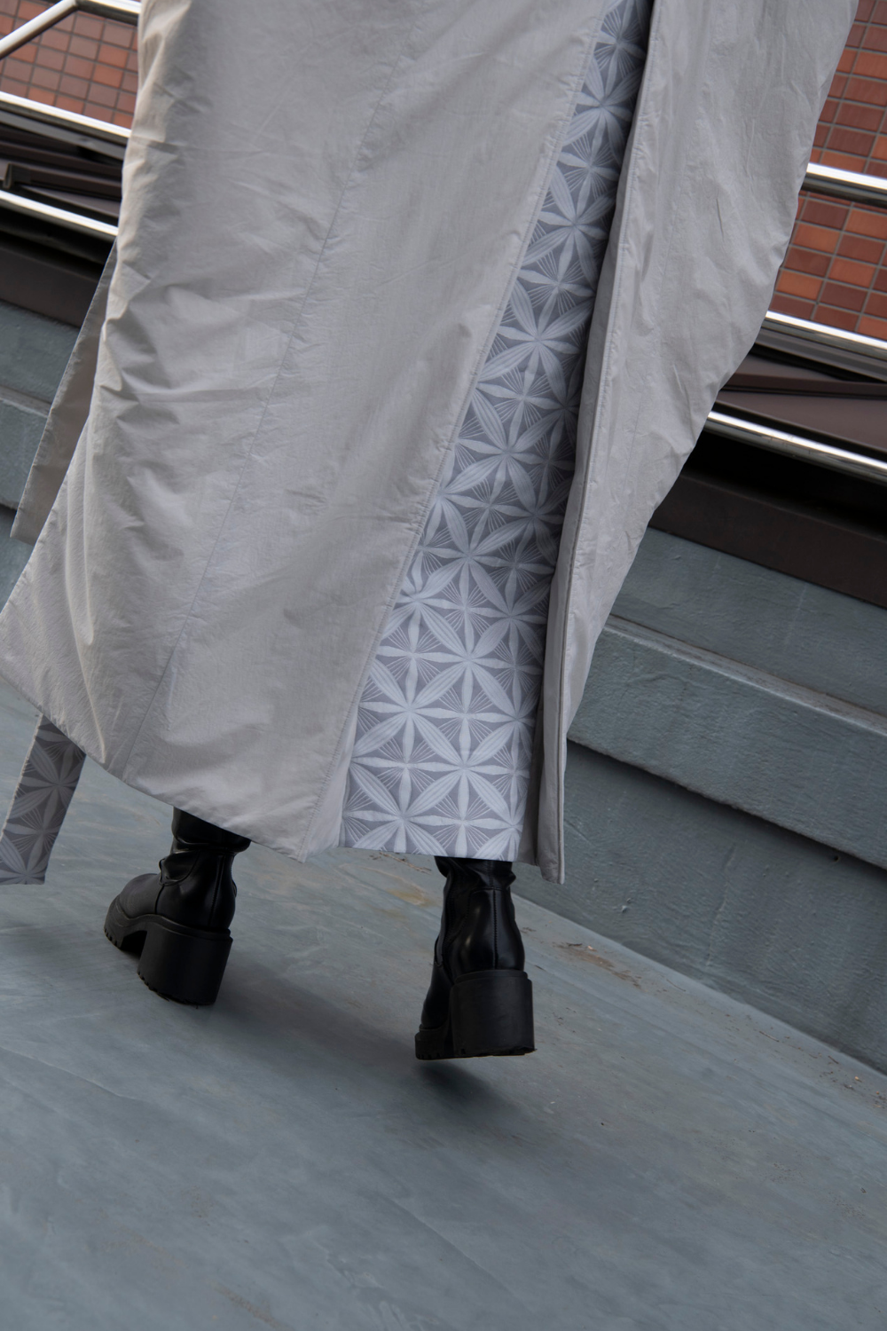 Kimono Poncho Coat -Ume- ナンバリングVer. Unisex【抽選商品:お届け11月中旬を予定】