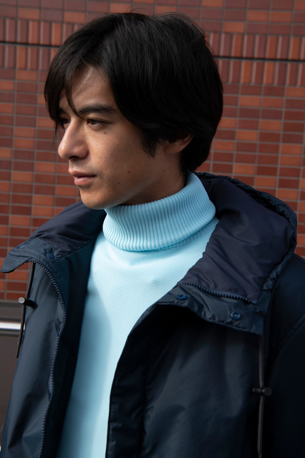 Kapok Down Hooded Jacket-Men’s