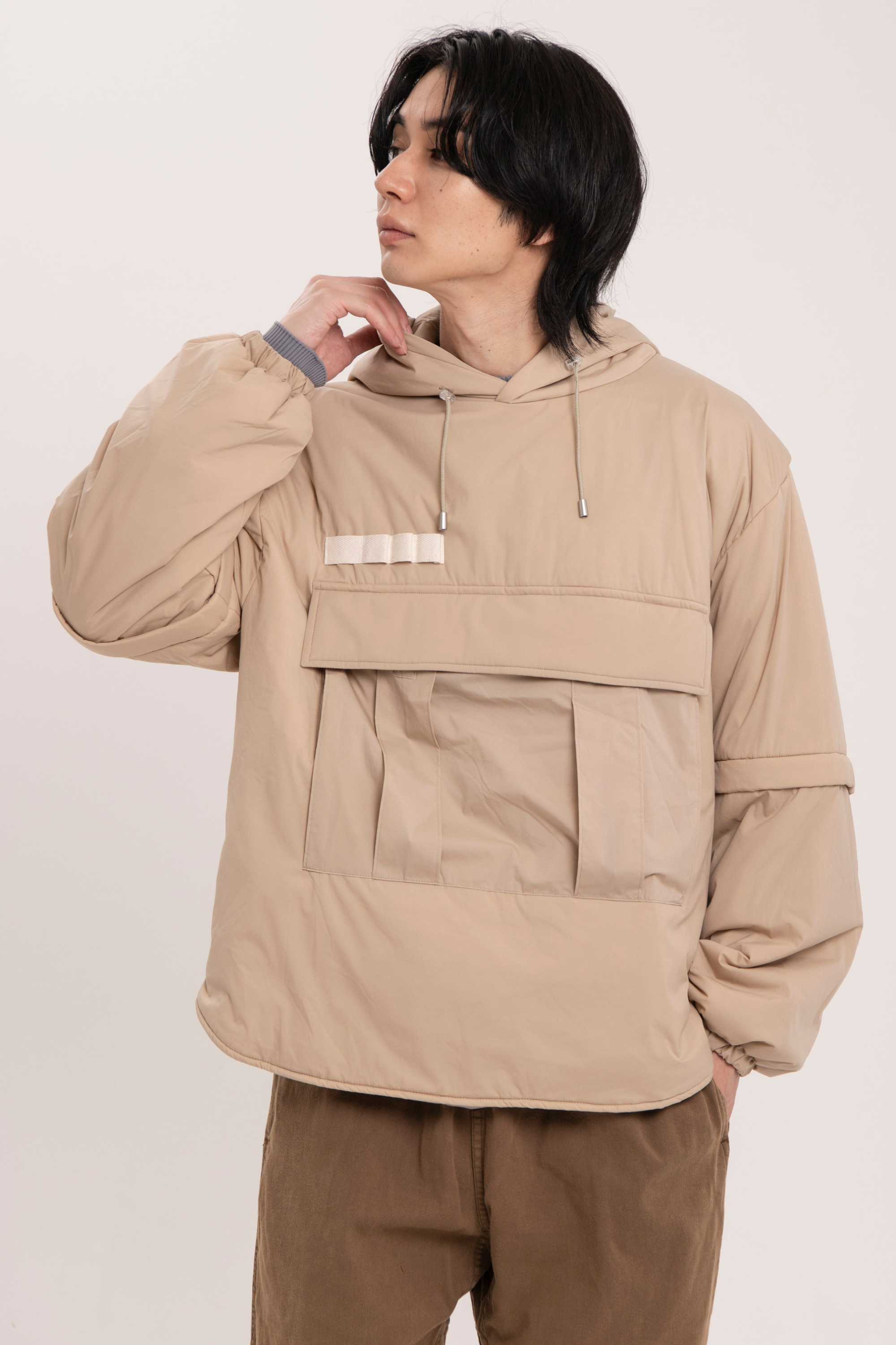 【新品・未使用】AP STUDIO パーカー ウール カンガルーポケット カンガルーパーカー-Unisex