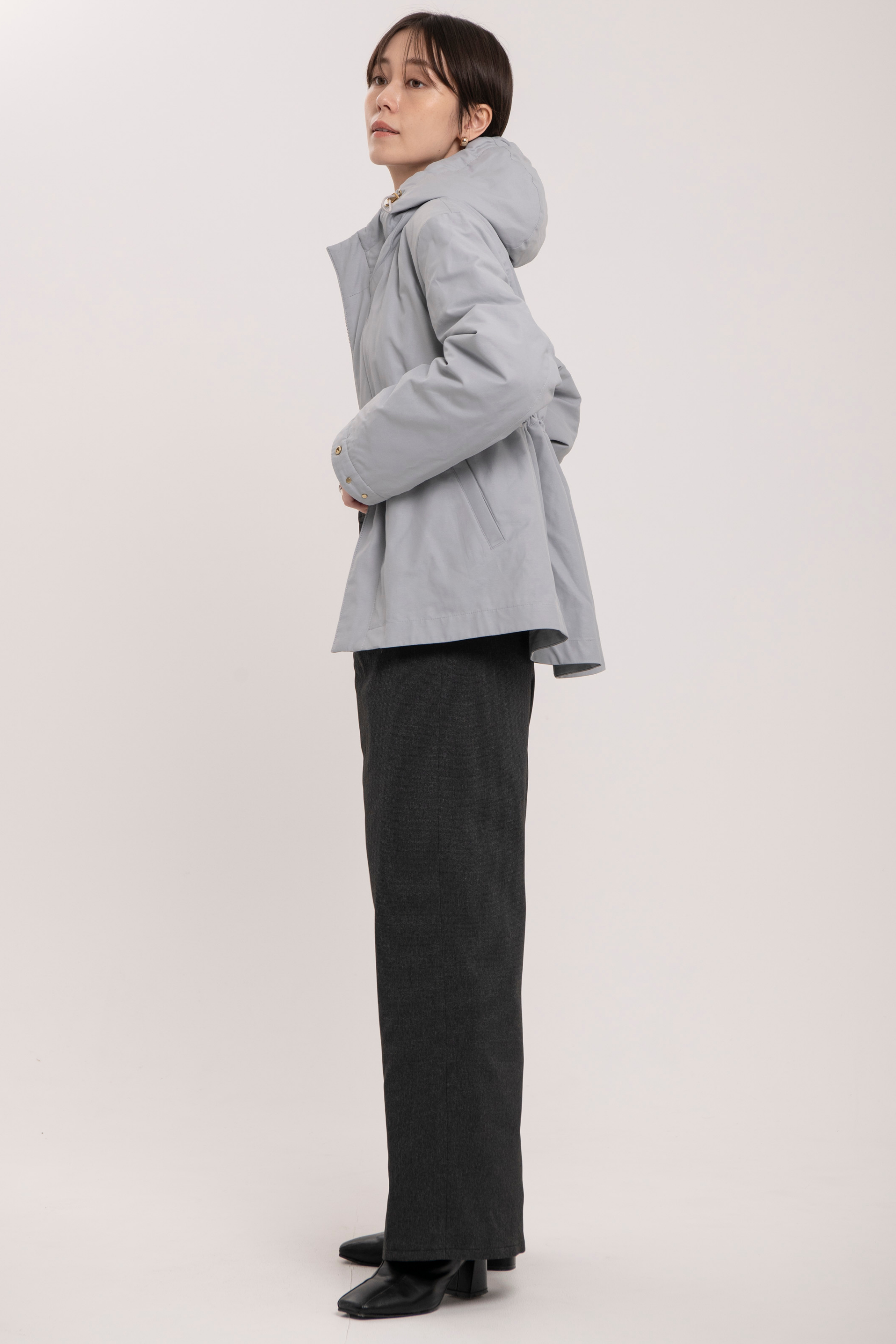 Collarless Trench-Women