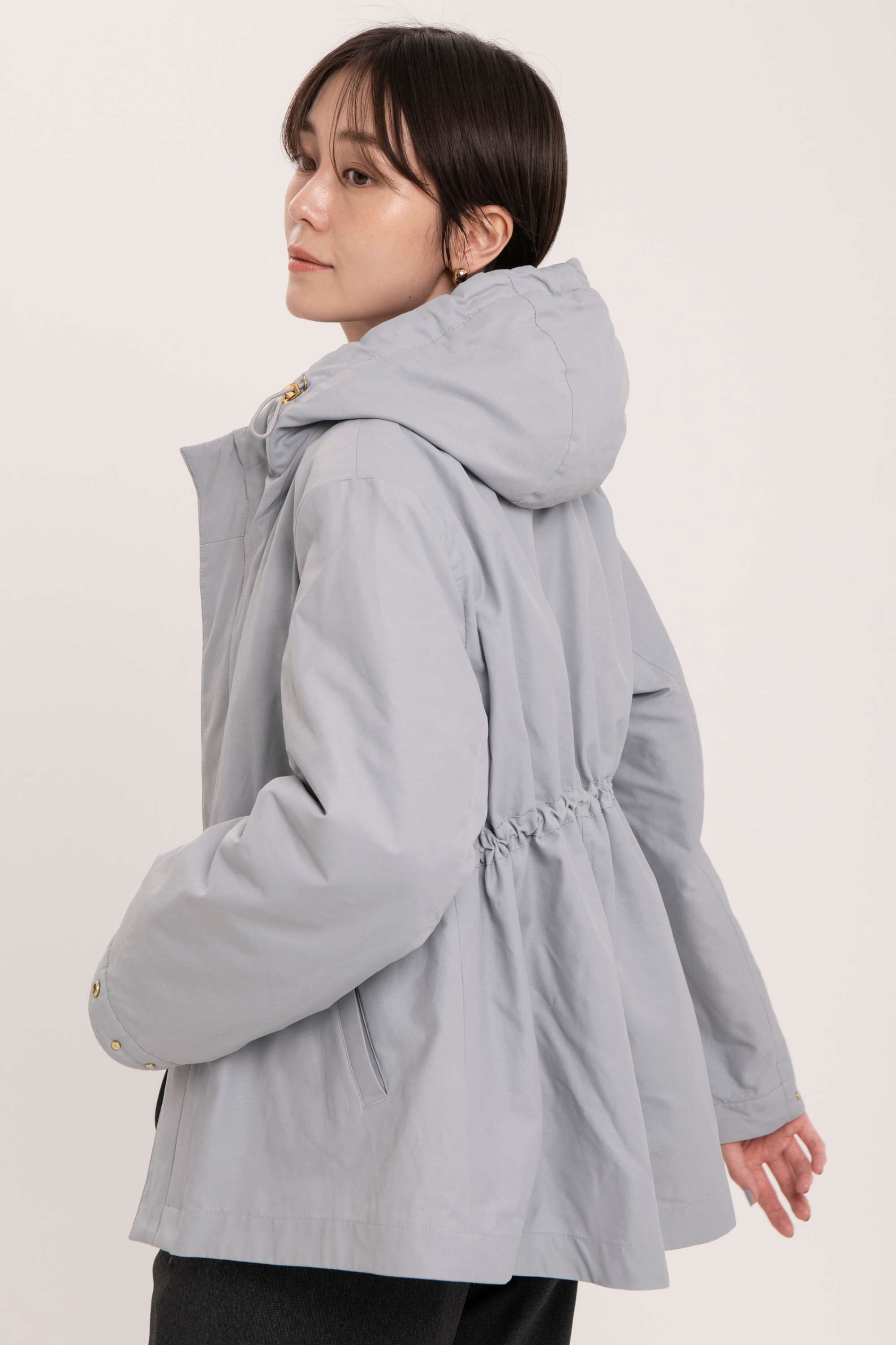 Collarless Trench-Women