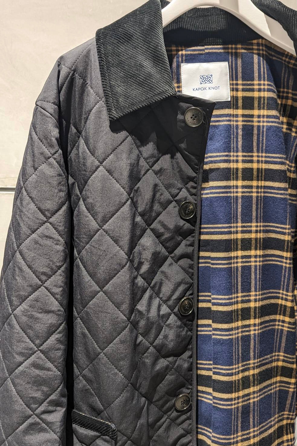 Quilted Jacket -Check-Unisex