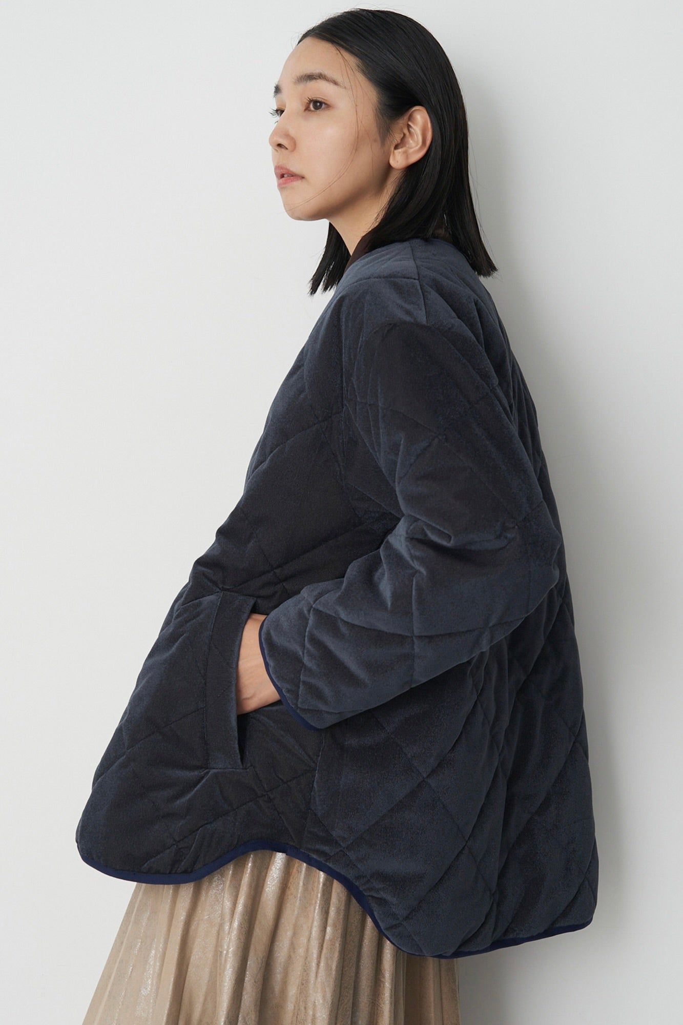 Collarless Trench-Women