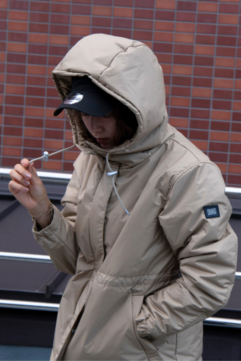 Kapok Down Hooded Jacket-Women’s