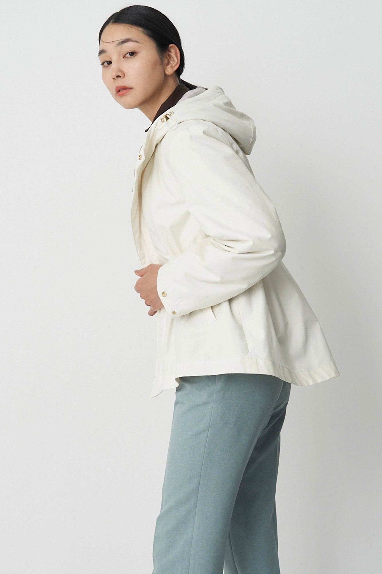 Collarless Trench-Women