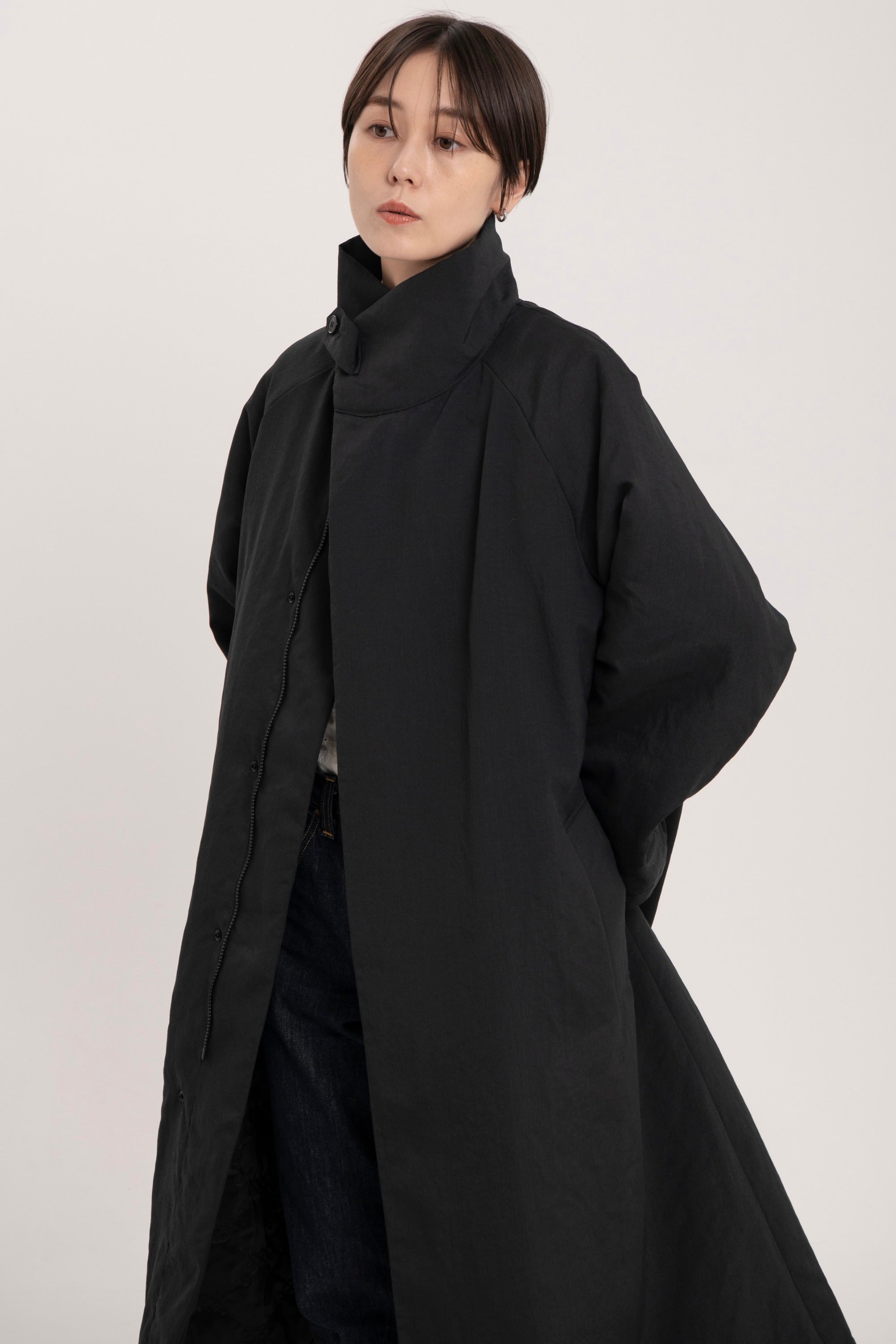 スタンドカラーコート-Unisex